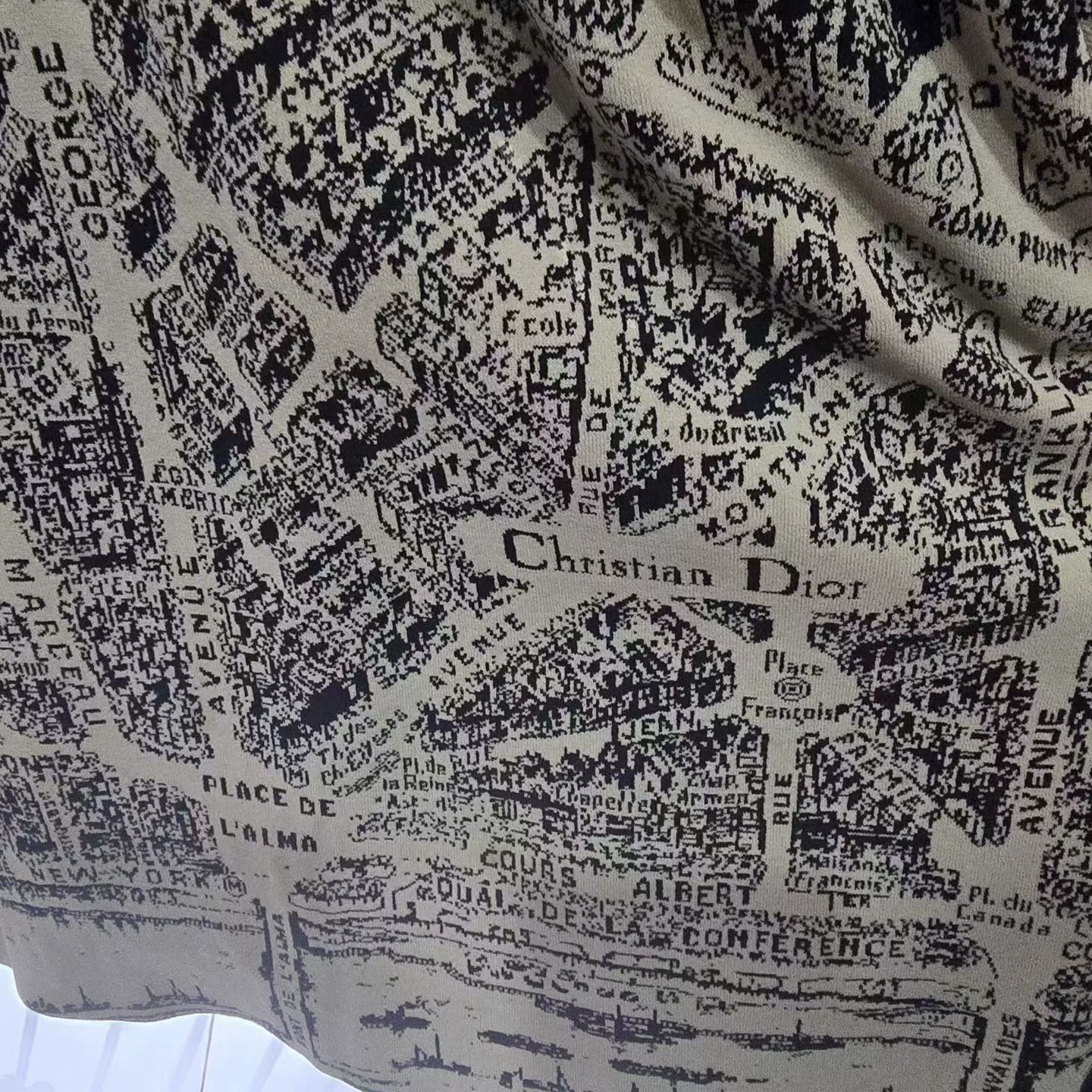 Dior Dior Paris Map Knit Dress 34 Size XS / US 0-2 / IT 36-38 - 3 Thumbnail