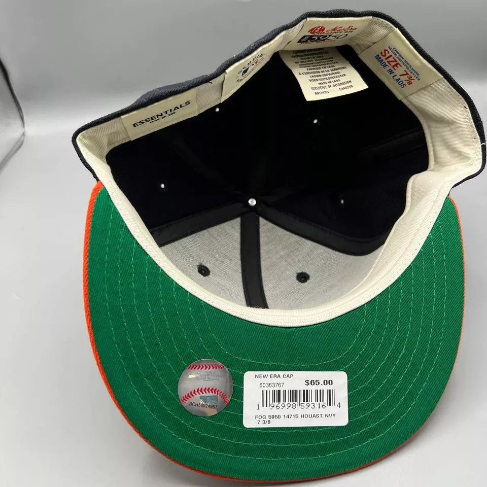 New Era Fear of God Hat Men 7 3/8 59Fifty New Era Houston Astros FOG Size ONE SIZE - 5 Thumbnail