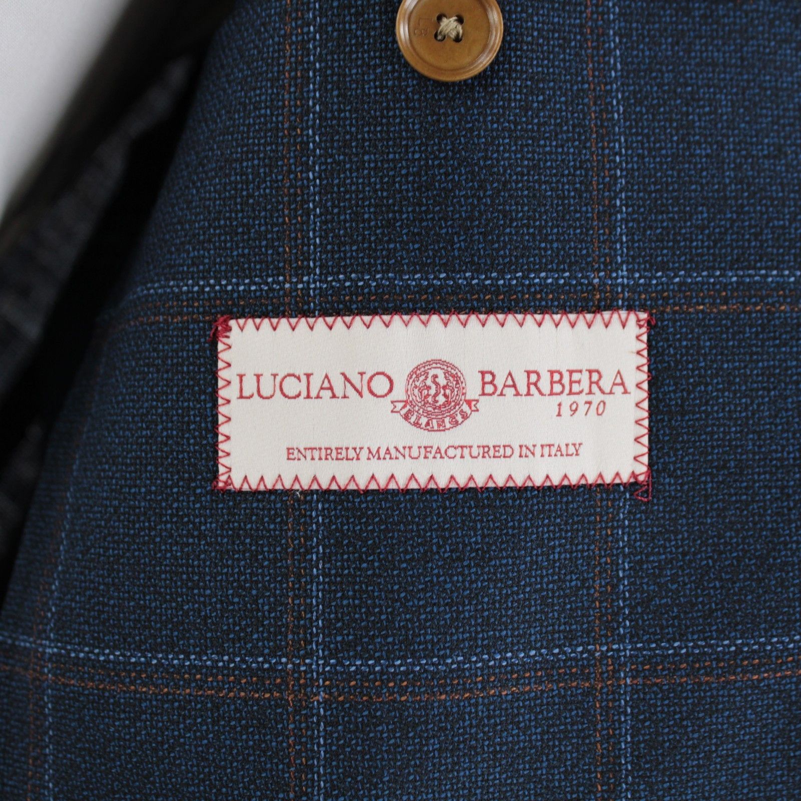 Luciano Barbera Luciano Barbera Sport Coat Size 46 US in Blue Size 46R - 7 Thumbnail