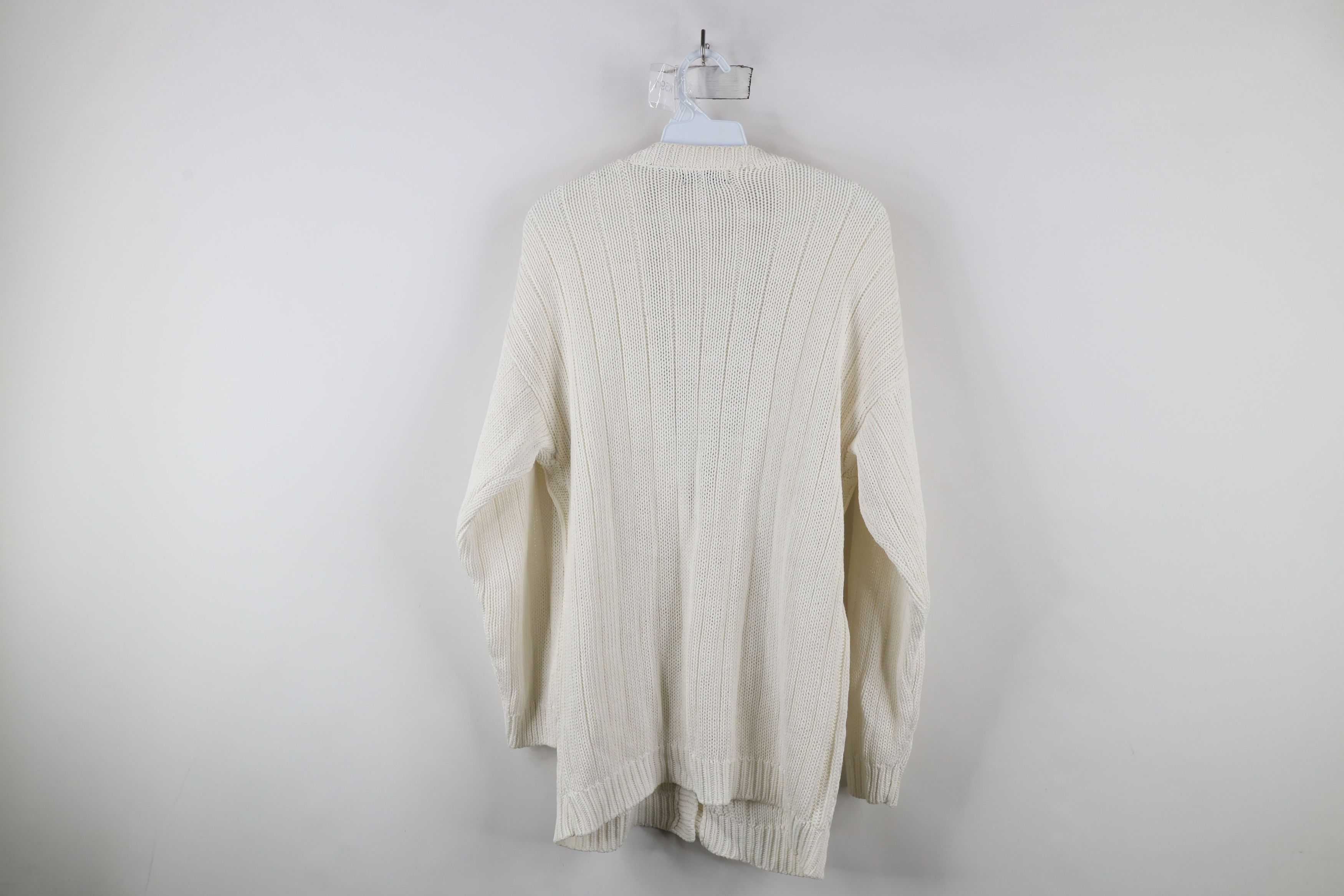 Vintage Vintage 90s Streetwear Cable Knit Fisherman Cardigan Sweater Size M / US 6-8 / IT 42-44 - 8 Thumbnail
