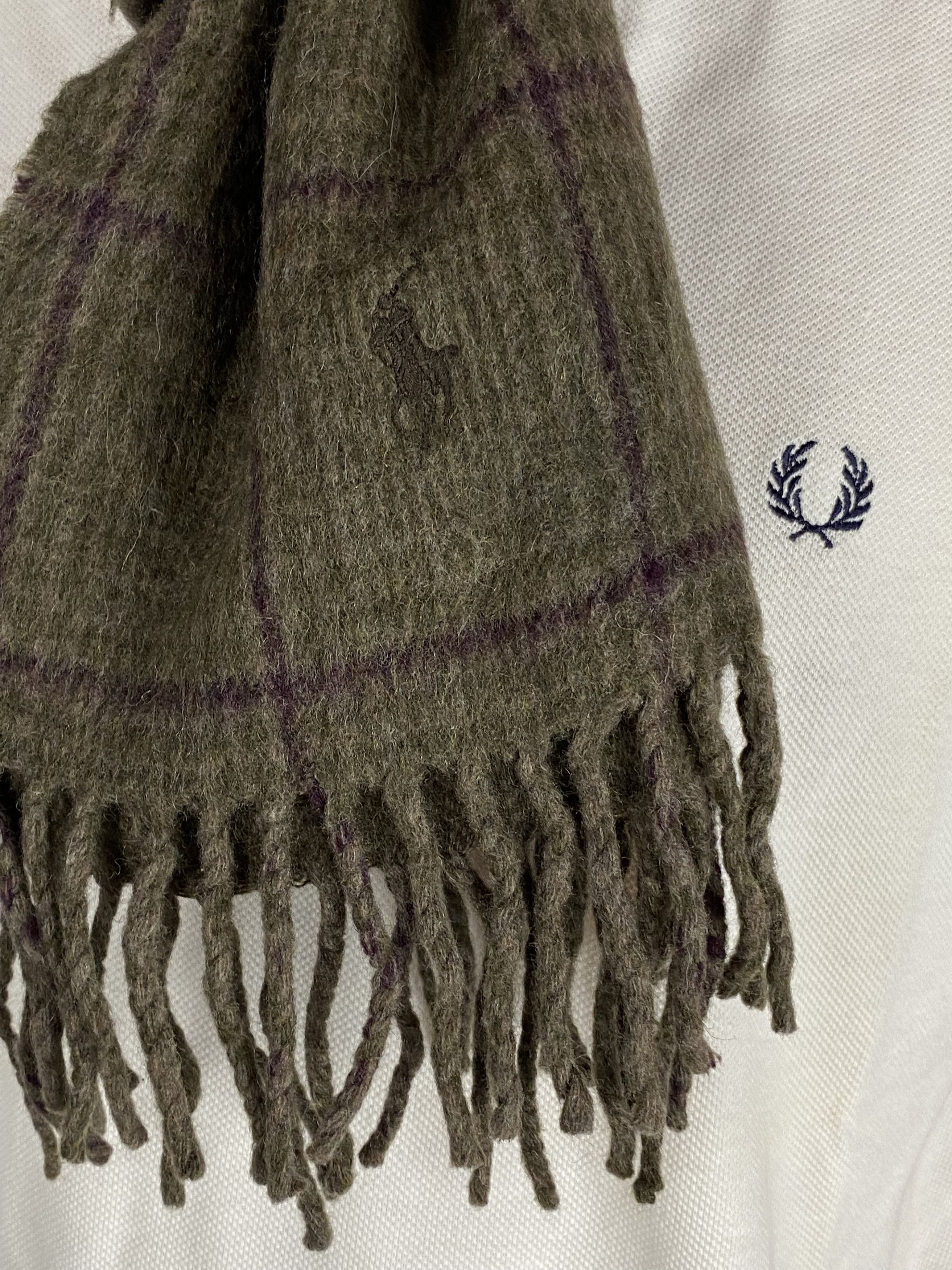 Polo Ralph Lauren × Ralph Lauren × Vintage Polo Ralph Lauren Vintage Plaid Scarf - 180x25cm Size ONE SIZE - 2 Thumbnail