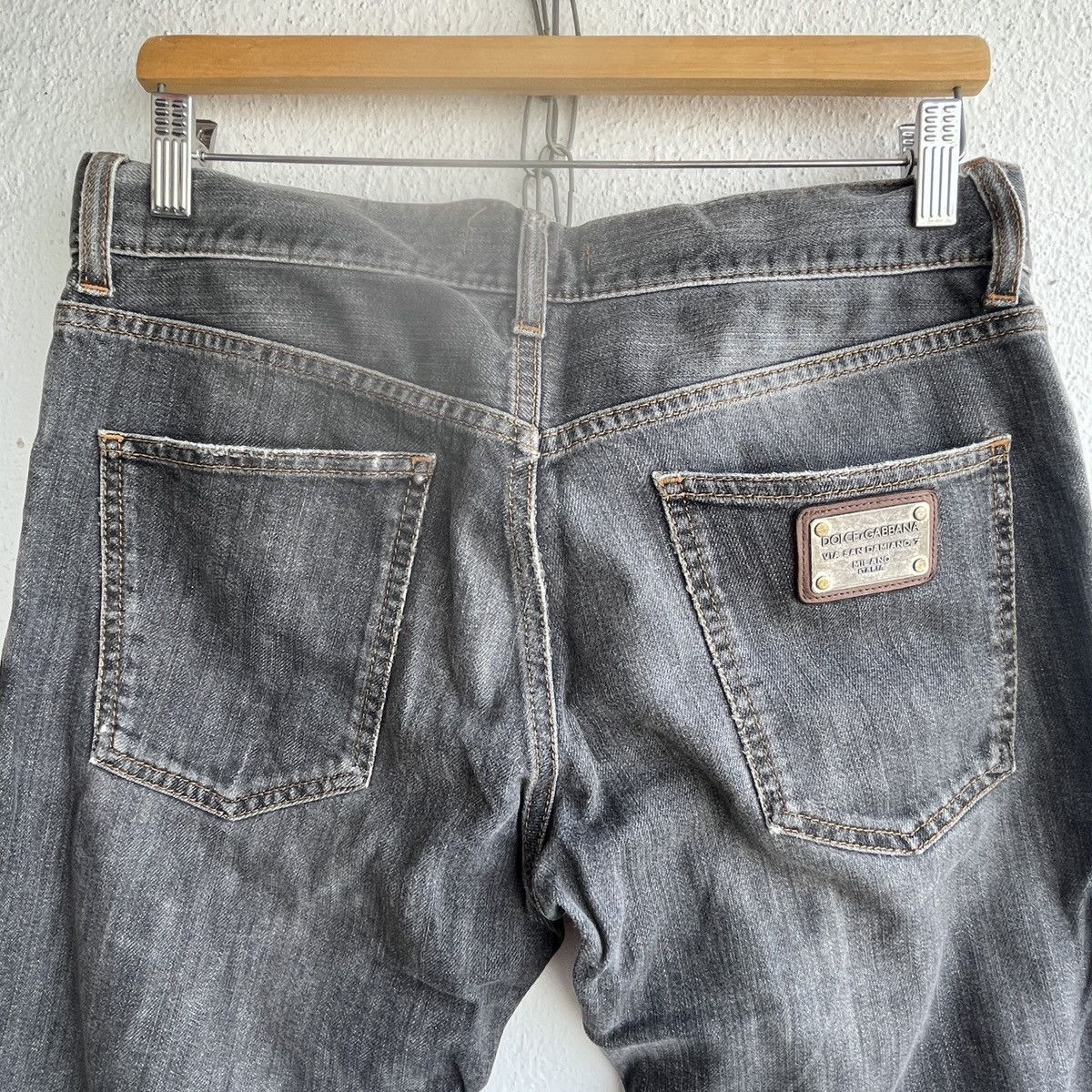 Dolce & Gabbana Vintage 1980s Distressed DOLCE & GABBANA Denim Jeans Size US 33 - 24 Thumbnail