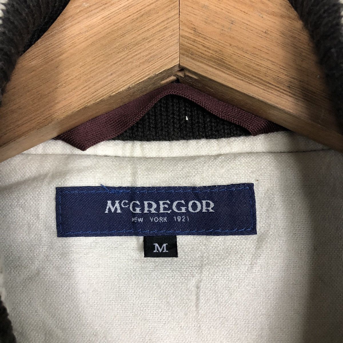 Japanese Brand 📌Vintage Bomber Varsity Jacket Leather Mc Gregor Big Logo Size US M / EU 48-50 / 2 - 20 Thumbnail