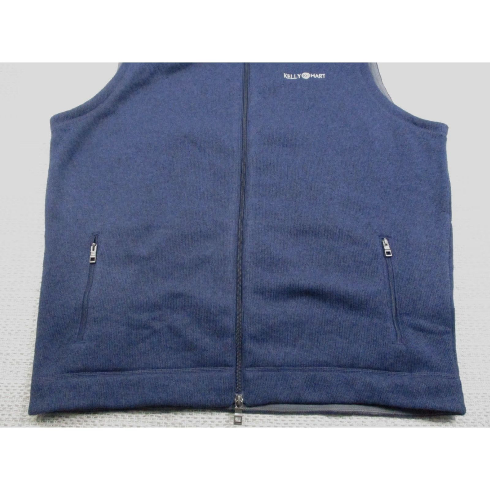 Peter Millar Peter Millar Vest Mens XL Navy Full Zip Fleece Kelly Hart Logo Crown Golf Size US XL / EU 56 / 4 - 2 Thumbnail