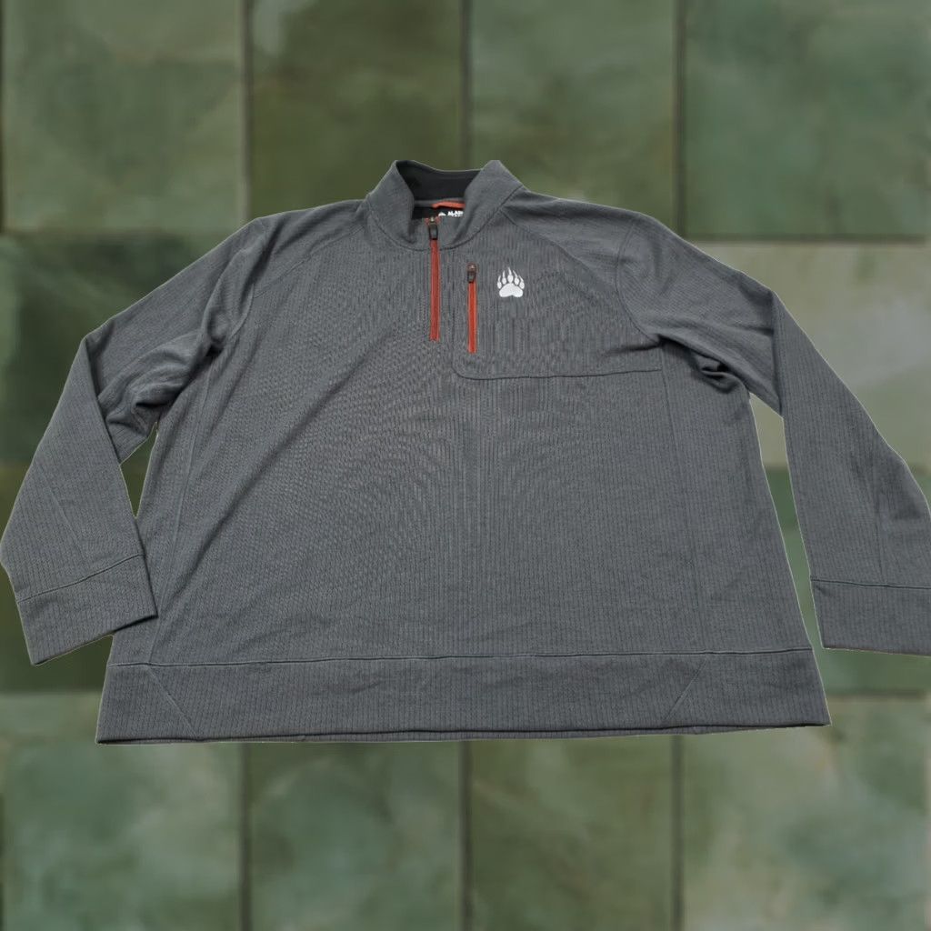 Vintage Alaskan Hardgear Swing Dog 1/4 Zip Pullover Long Sleeve Mock Neck Gray 3XL Mens Stretch Pullover Activewear Size US XXL / EU 58 / 5 - 1 Thumbnail