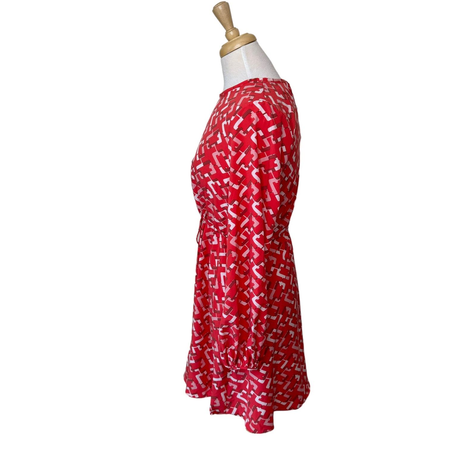 Other Pomander Place Geometric Patterned Tie Waist Dress Size S / US 4 / IT 40 - 4 Thumbnail