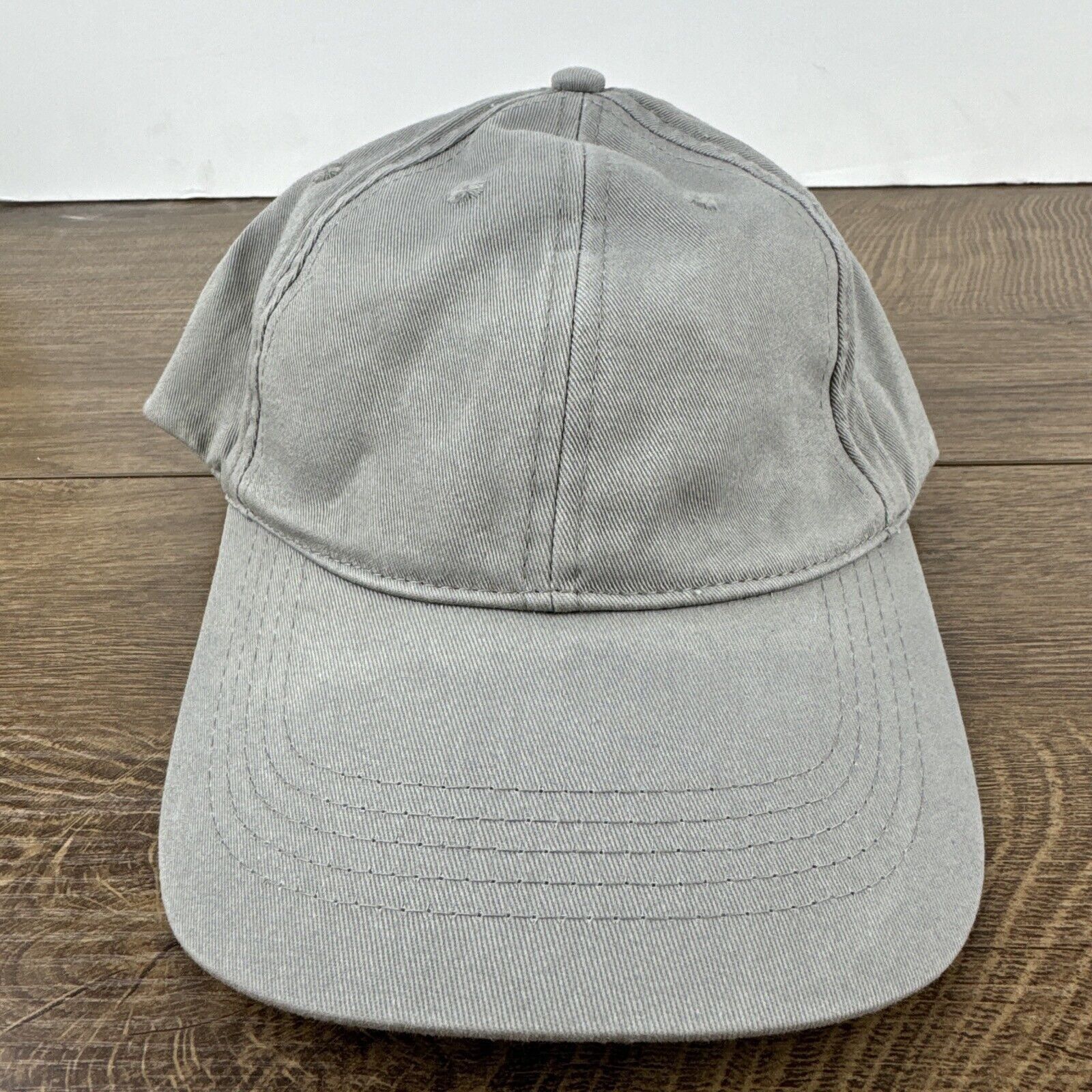 Other Plain Gray Baseball Hat Cap Gray Hat Adjustable Adult Size H Size ONE SIZE - 3 Thumbnail