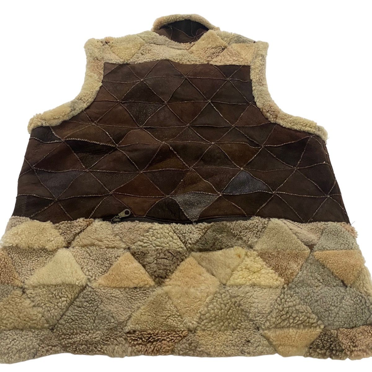 Japanese Brand × Leather ✨Nice design All American patchwork leather vest jacket Size US M / EU 48-50 / 2 - 4 Thumbnail