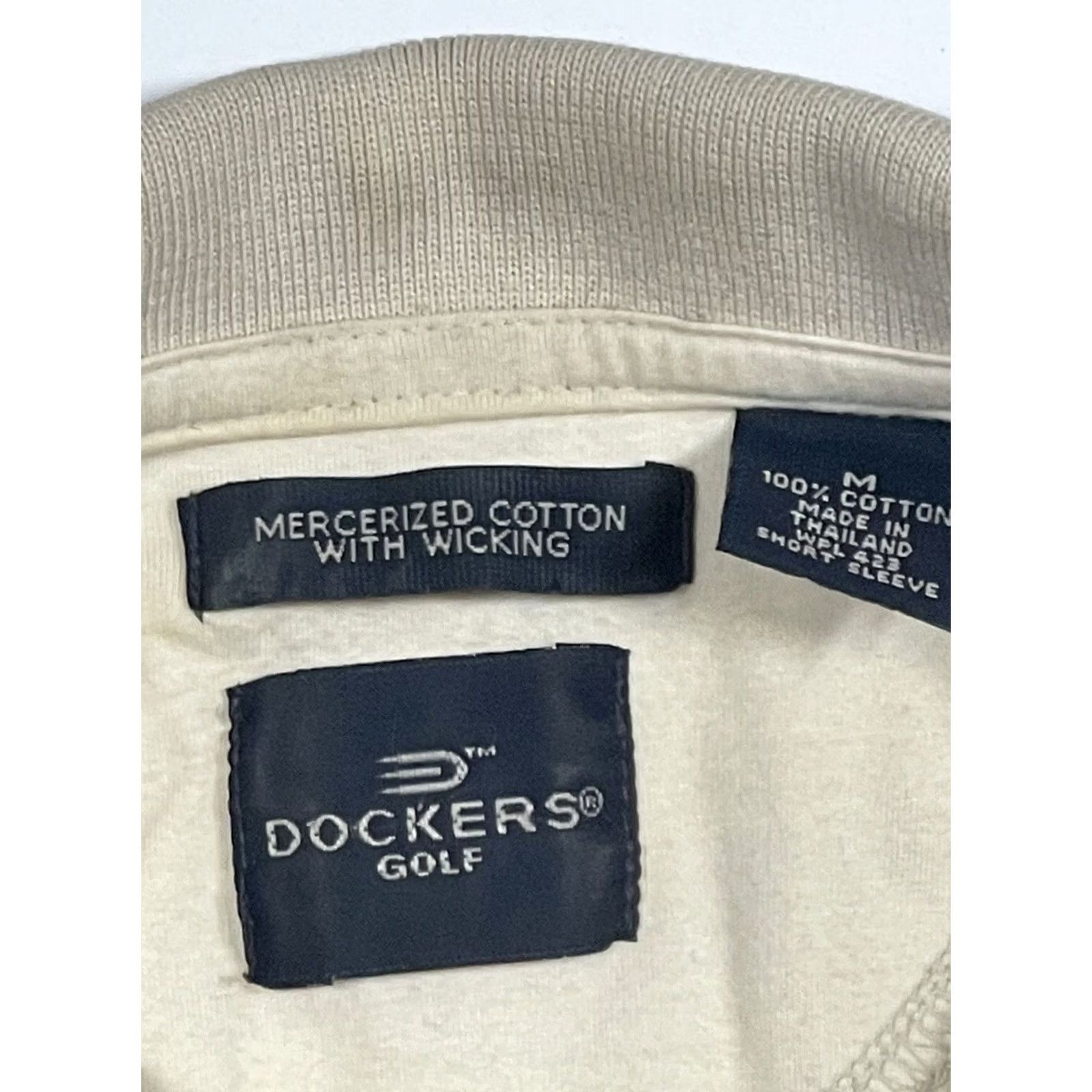 Dockers DOCKERS Polo Shirt Men’s Golf Polo Short Sleeve Casual Beige M Medium Size US M / EU 48-50 / 2 - 4 Thumbnail