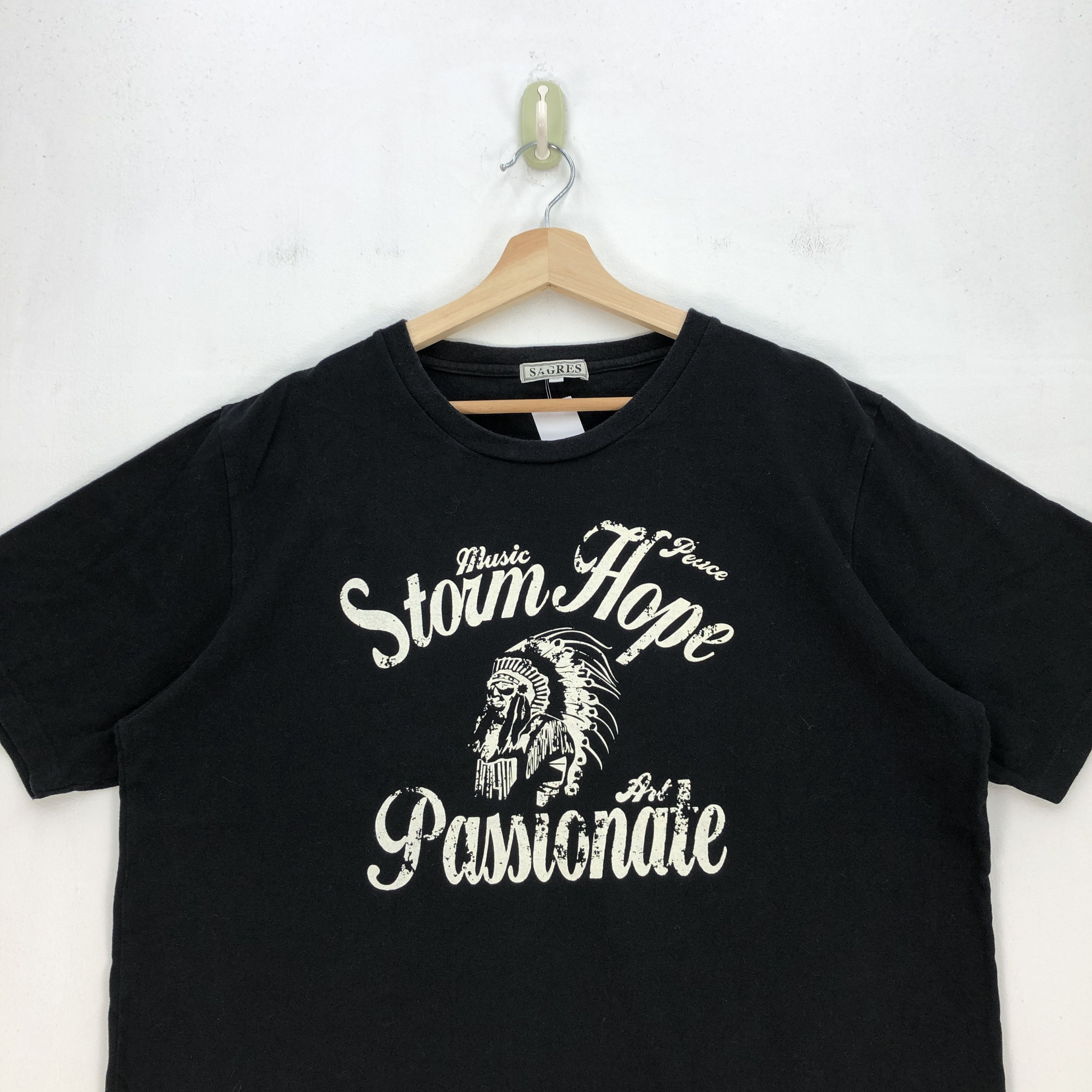 Japanese Brand Vintage Y2K Japanese T Shirt Indiana Storm Hope Tees | . Size US M / EU 48-50 / 2 - 2 Thumbnail