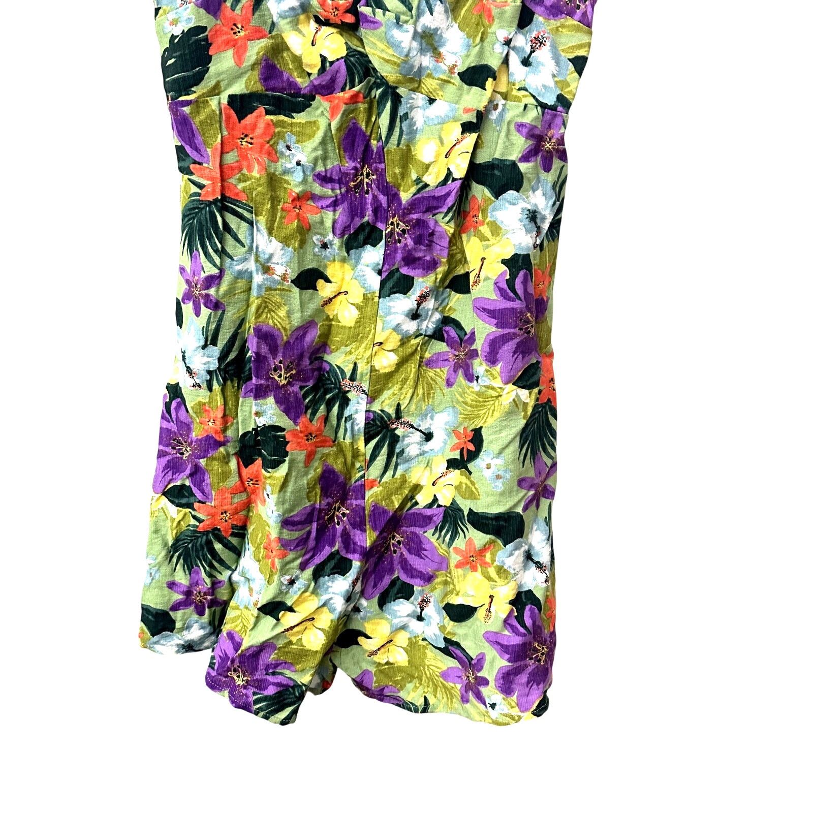 Other Lush Romper Tropical Floral Twist Front Sleeveless Multi S Size 27" / US 4 / IT 40 - 4 Thumbnail