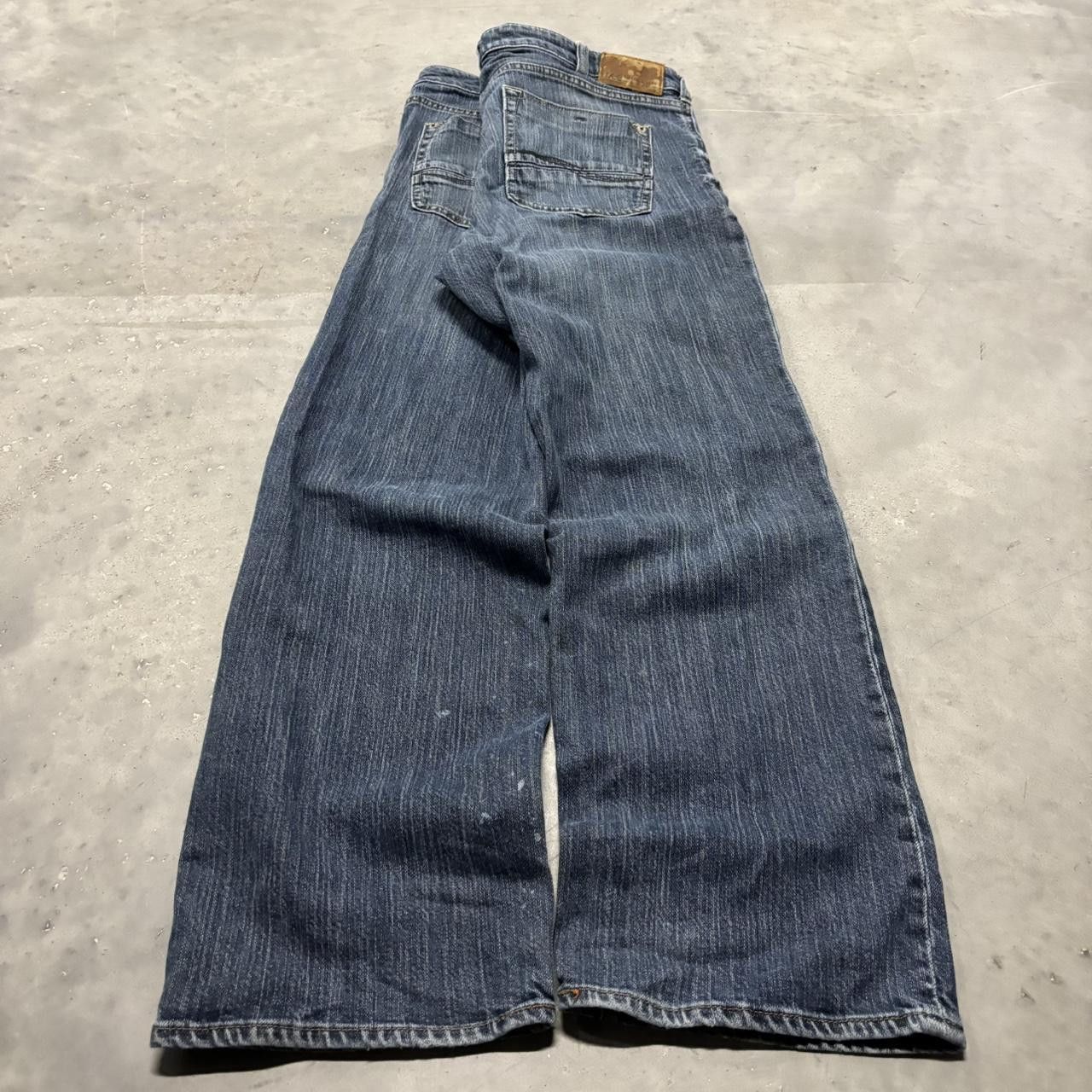 Japanese Brand × Vintage Crazy Vintage Y2K/2000s Grunge Dark Wash Denim Jeans! Size US 34 / EU 50 - 4 Thumbnail
