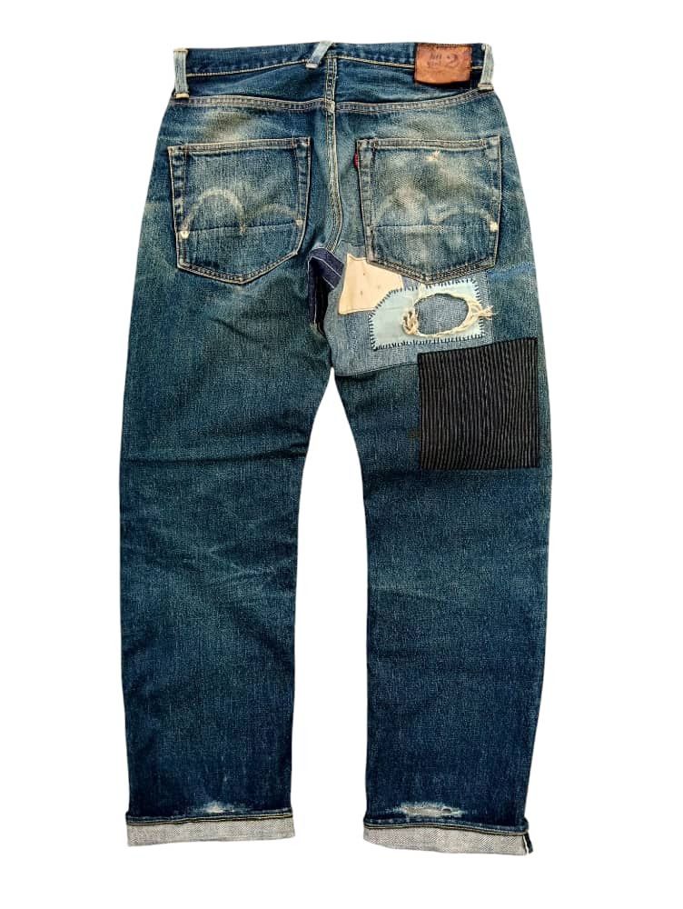 Evisu × Vintage Vintage Evis Selvedge Denim Custom Made Distressed Size US 31 - 8 Thumbnail