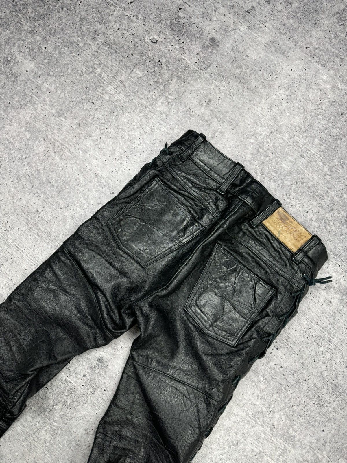 Genuine Leather × Vintage Vintage 90’s Y2K Style Casual Cowboy Genuine Leather Pants Size US 30 / EU 46 - 20 Thumbnail