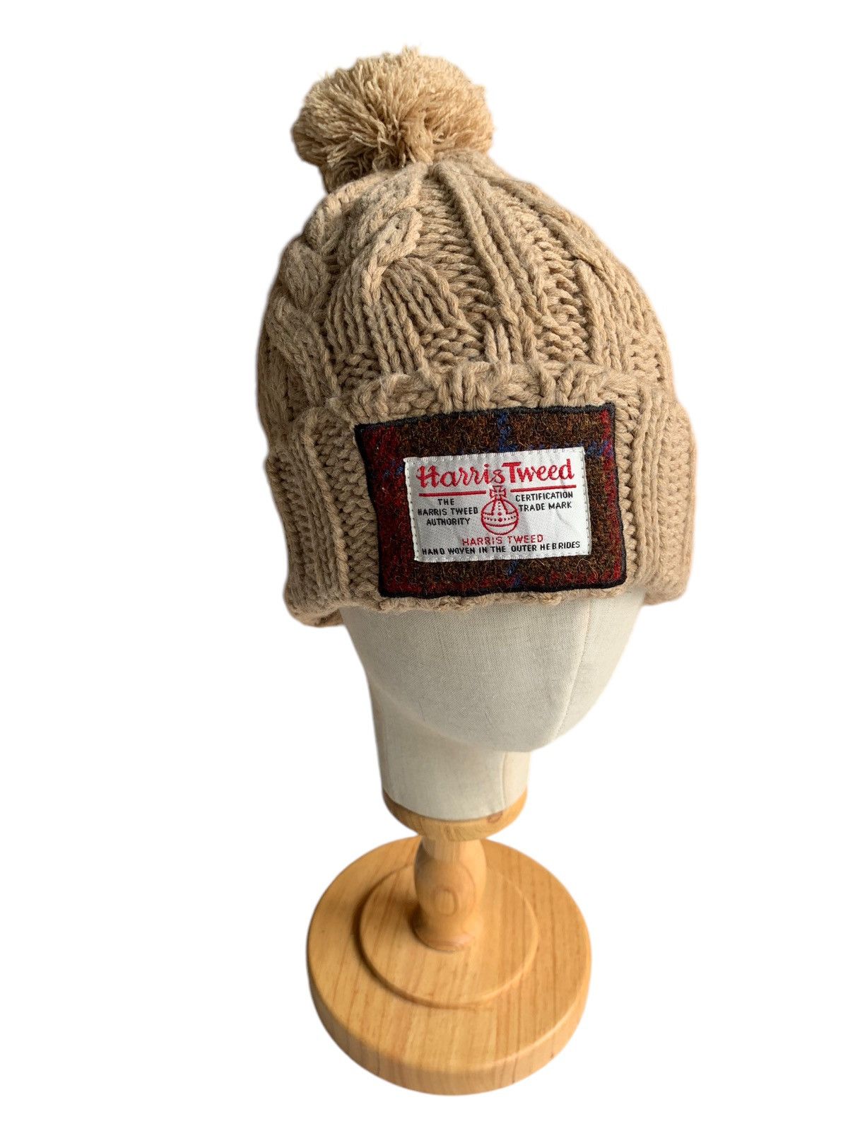 Japanese Brand × Kapital × Vintage Knitted Crochet Harris Tweed Winter Sessions Beanie Hats Size ONE SIZE - 2 Thumbnail