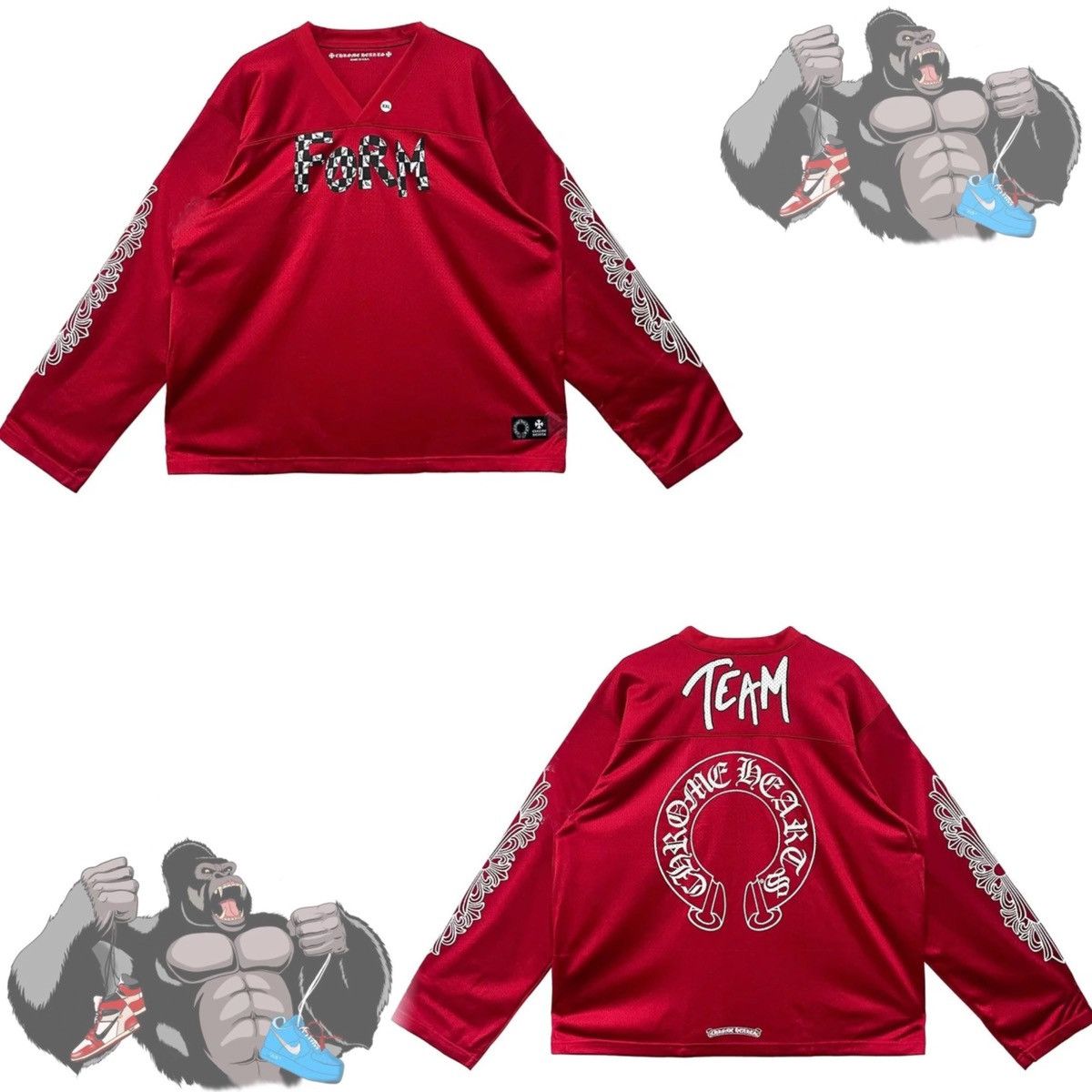 Chrome Hearts Matty Boy Form Jersey Red