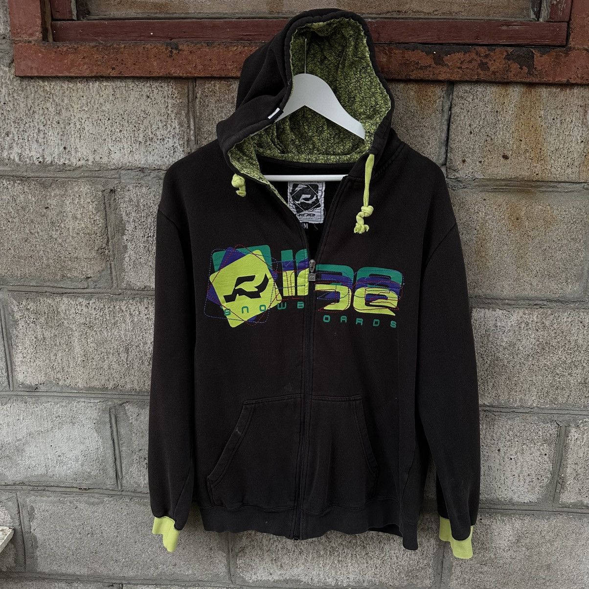 Rude Vintage Zip Hoodie Ride Y2K 00s Surf Wear Skate SK8 Rare Rap Size US M / EU 48-50 / 2 - 1 Thumbnail