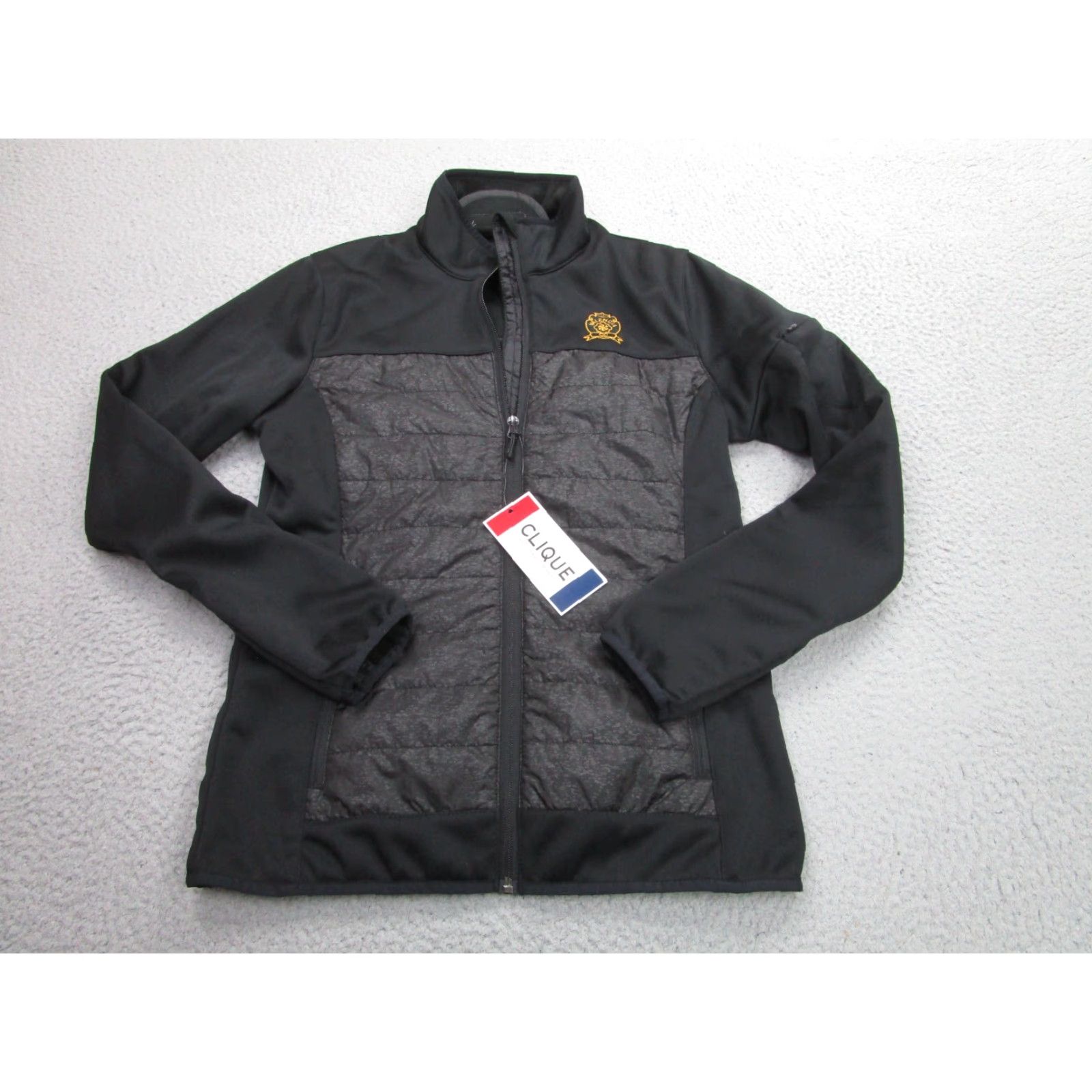 Vintage Clique Jacket Womens S Black Fiery Hybrid Valencia Country Club Golf Course Coat Size S / US 4 / IT 40 - 2 Thumbnail