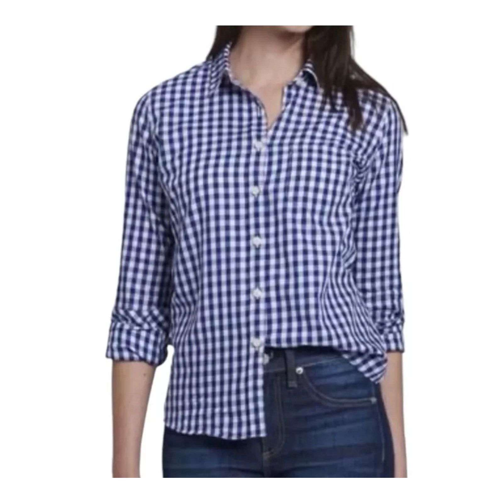 UNTUCKit UNTUCKit · 18 · Belleza Gingham Button-Up Shirt New Size S / US 4 / IT 40 - 1 Thumbnail