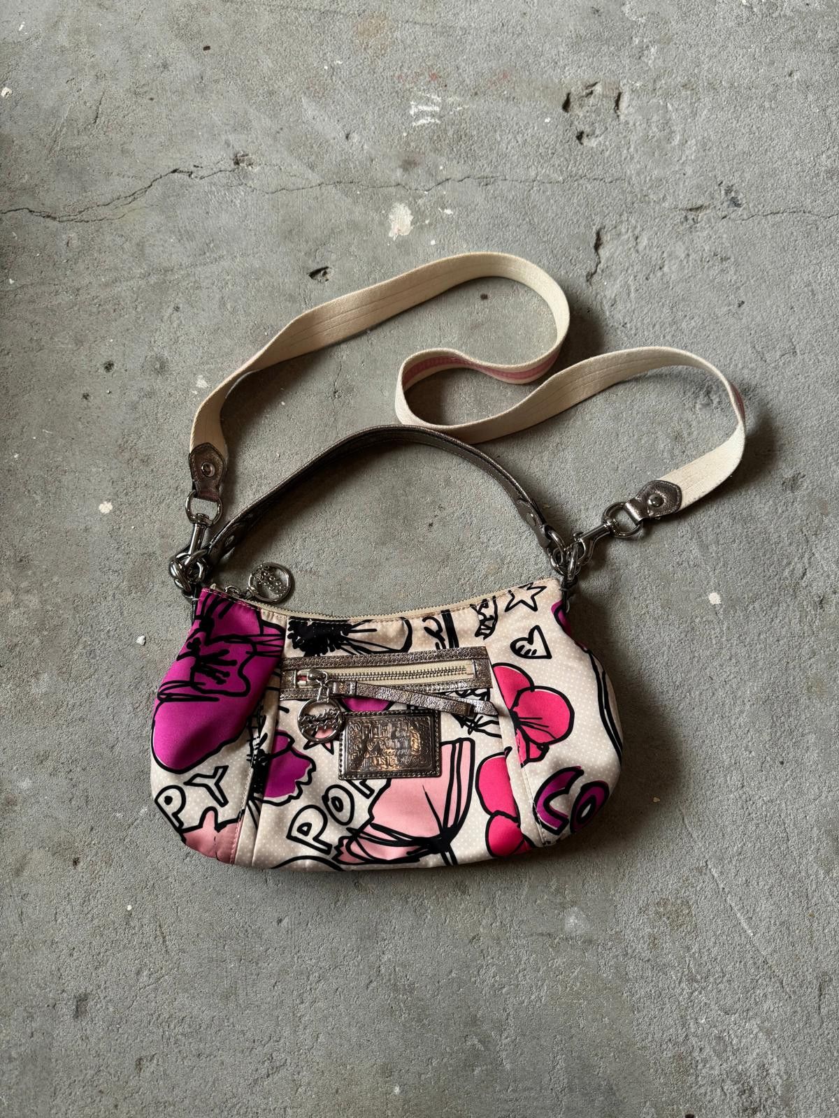 Coach Coach 2Way Multicolour Satin Leather Poppy ShoulderBag Size ONE SIZE - 1 Thumbnail