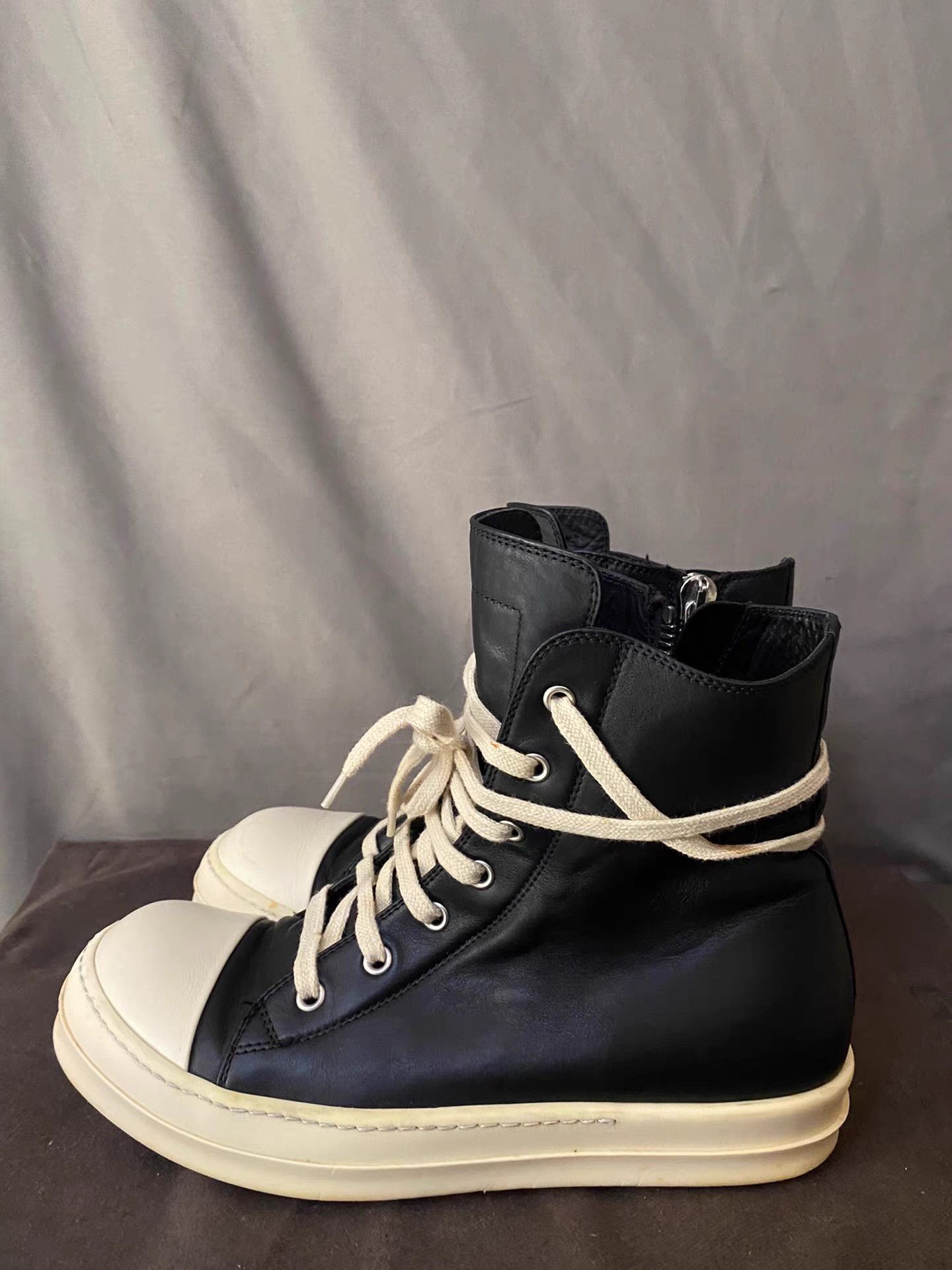 Rick Owens Mainline High Top Leather Ramones
