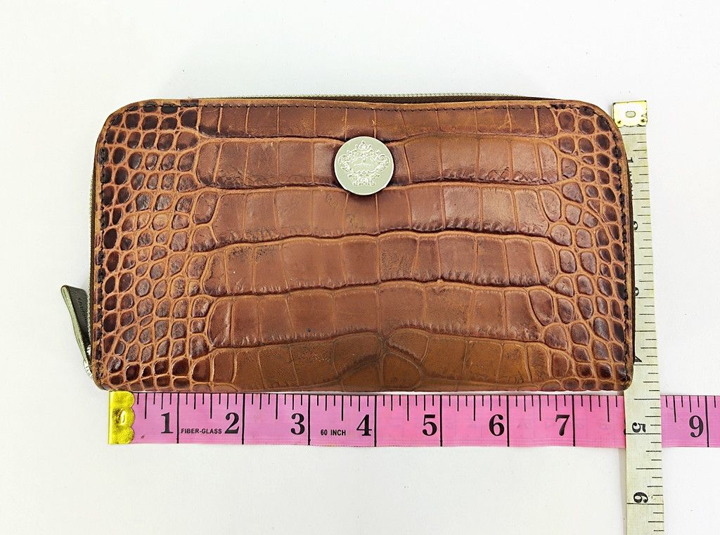 Orobianco OROBIANCO crocs texture leather zipper wallet Size ONE SIZE - 11 Thumbnail