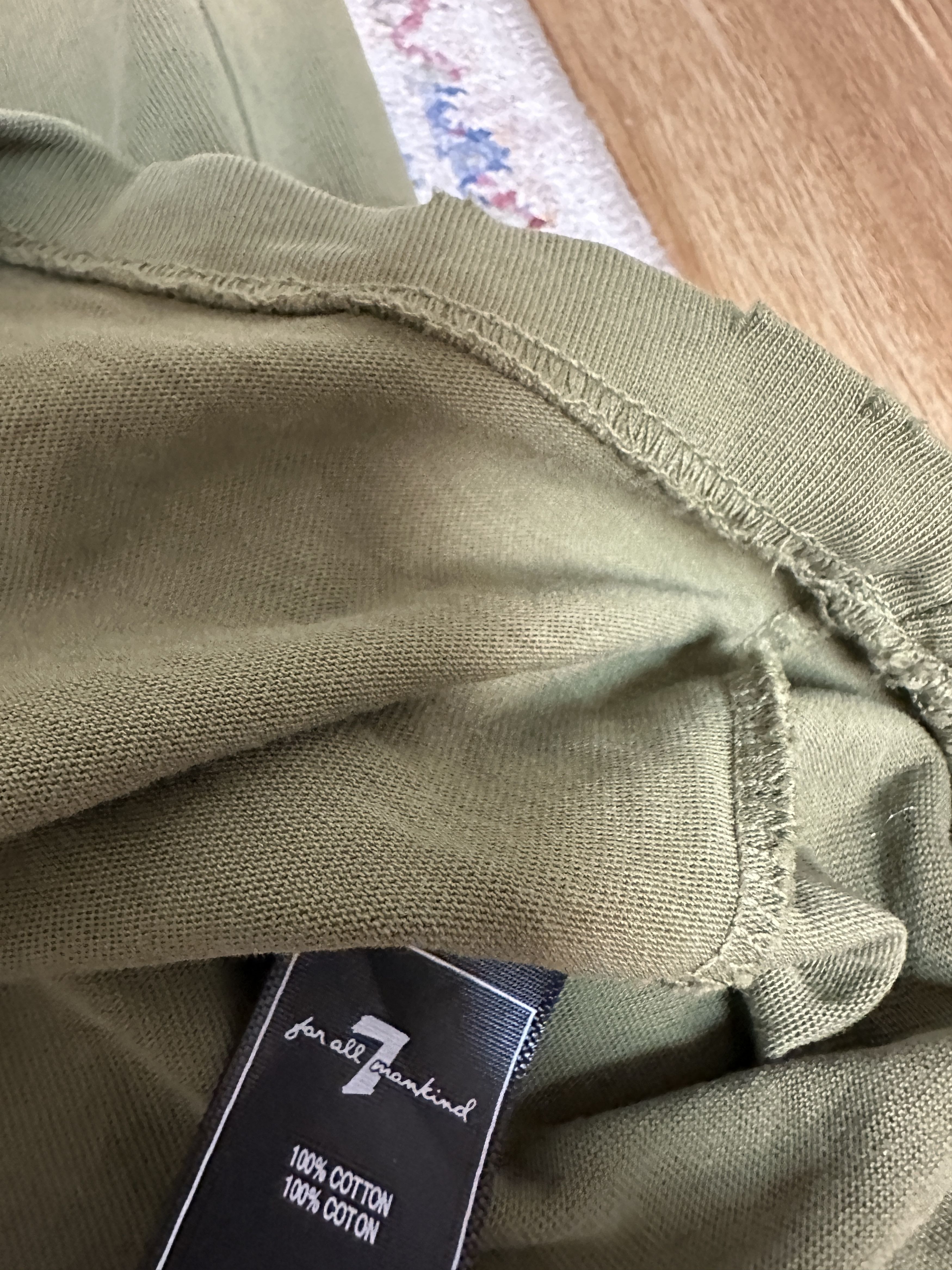 7 For All Mankind 7 For All Man Kind Men's Green Olive Color T-Shirt Size L Size US L / EU 52-54 / 3 - 4 Thumbnail
