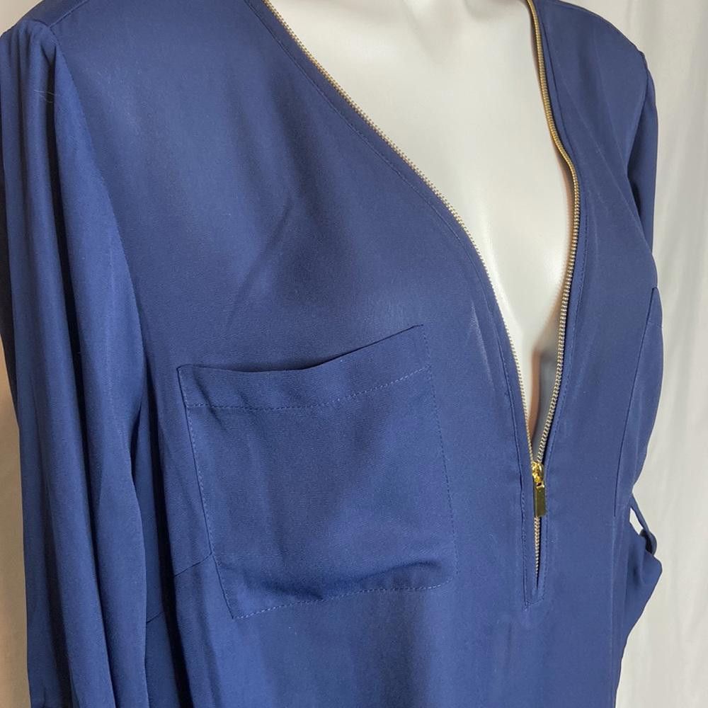 Designer Zac & Rachel Woman Zipper Collar Tunic, Plus 2X Size XXL / US 16-18 / IT 52-54 - 8 Thumbnail