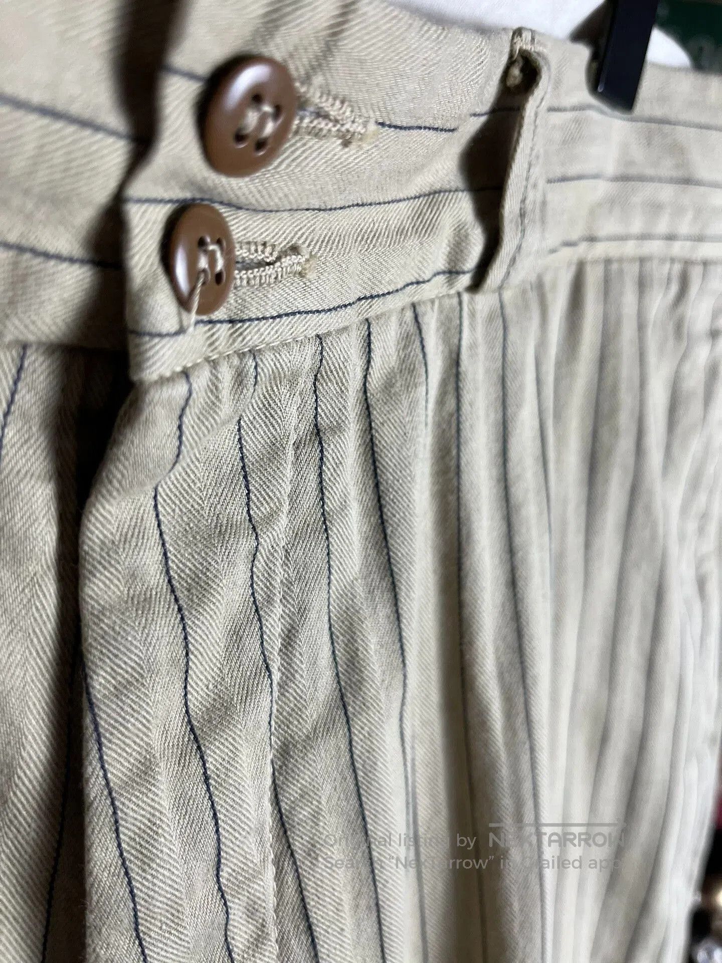 At Last & Co Beige Striped Pants from Atlast&Co. Size US 30 / EU 46 - 3 Thumbnail