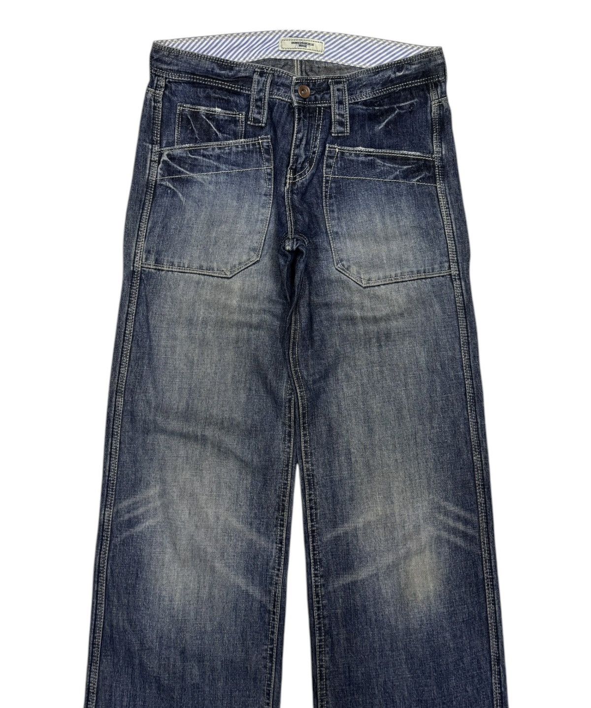 If Six Was Nine 💥90s Style💥Distressed Denim Japan Honeysuckle Jeans Size US 29 - 5 Thumbnail