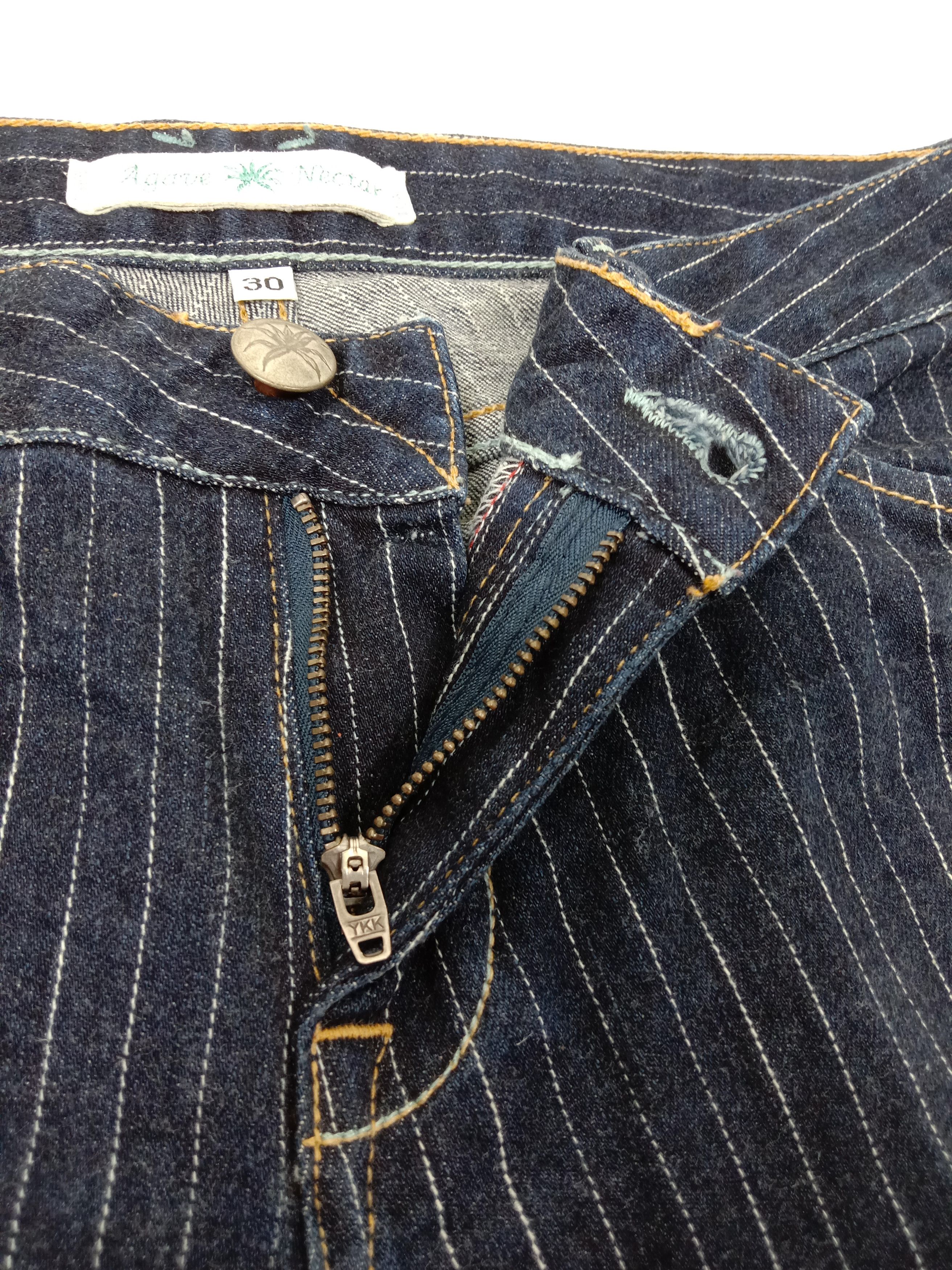 Agave Vintage Agave Hickory Striped Flare Jeans Slim Boot Denim Size 30" / US 8 / IT 44 - 9 Thumbnail