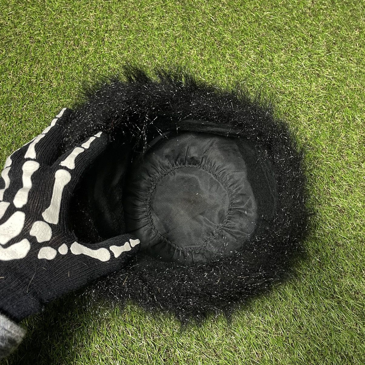 Vintage Vintage Y2K Skeleton Hand Beanie Fuzzy Mohair Black Grunge O Size ONE SIZE - 2 Thumbnail
