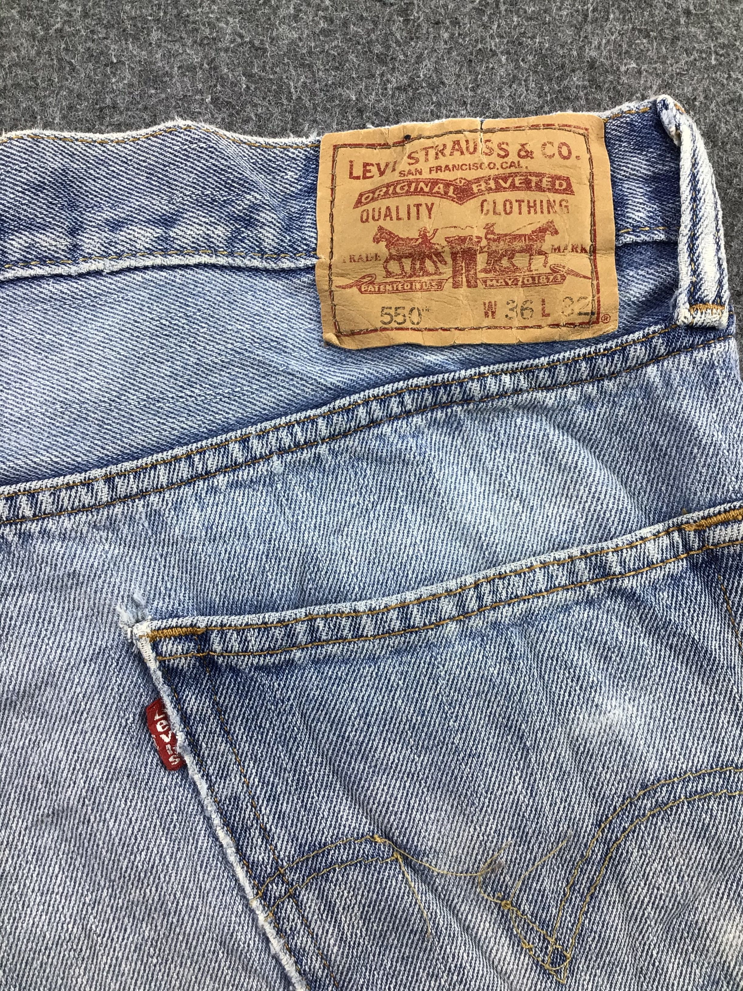 Levi's Vintage Levis 550 Jeans Medium Wash Relaxed Fit Denim KJ195 Size US 36 / EU 52 - 5 Thumbnail