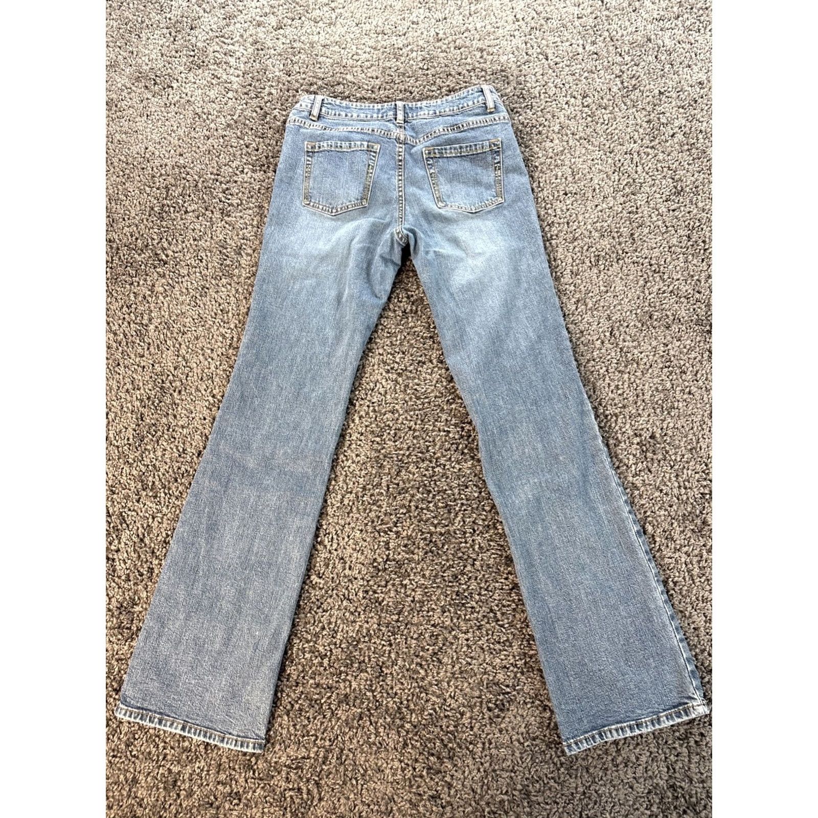 Lee VINTAGE Lee Jeans Bootcut Womens 30x30 Mid Rise Medium Wash Blue Embroidered 30 in Inseam Womens Mens? Size 30" / US 8 / IT 44 - 7 Thumbnail