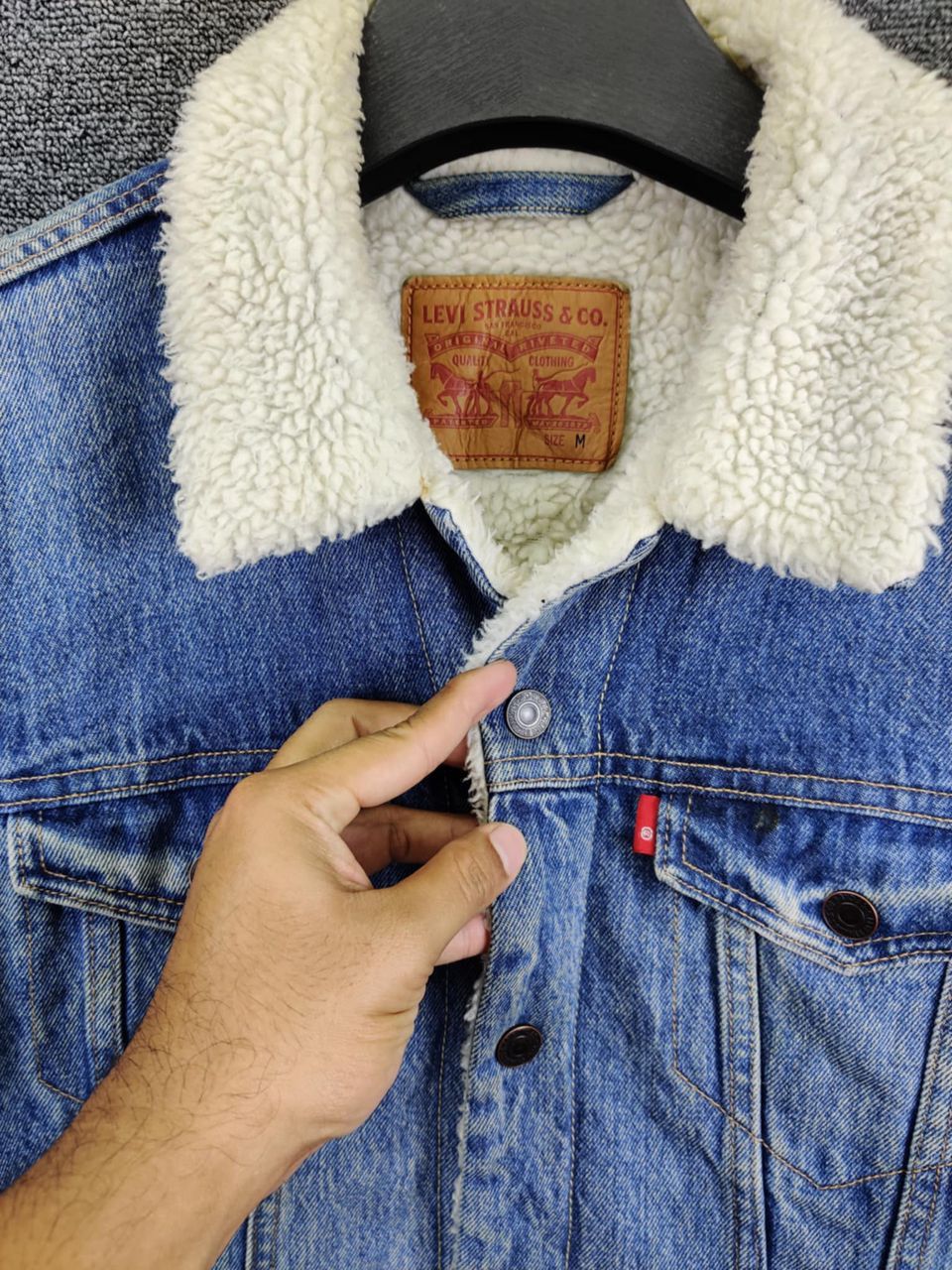 Levi's Vintage Levis Sherpa Denim Trucker Jacket Size US M / EU 48-50 / 2 - 5 Thumbnail
