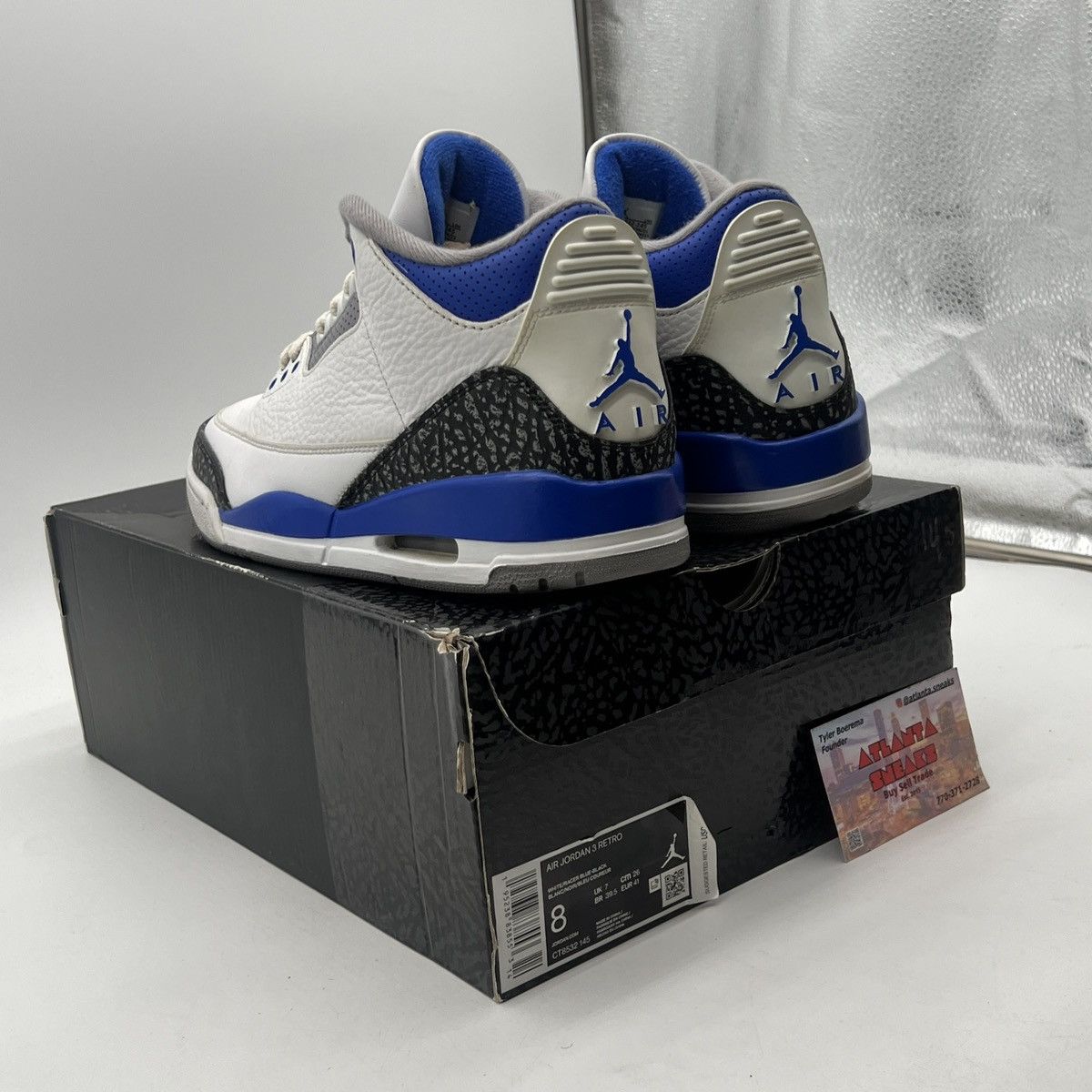 Jordan Brand Air Jordan 3 racer blue Size US 8 / EU 41 - 4 Thumbnail