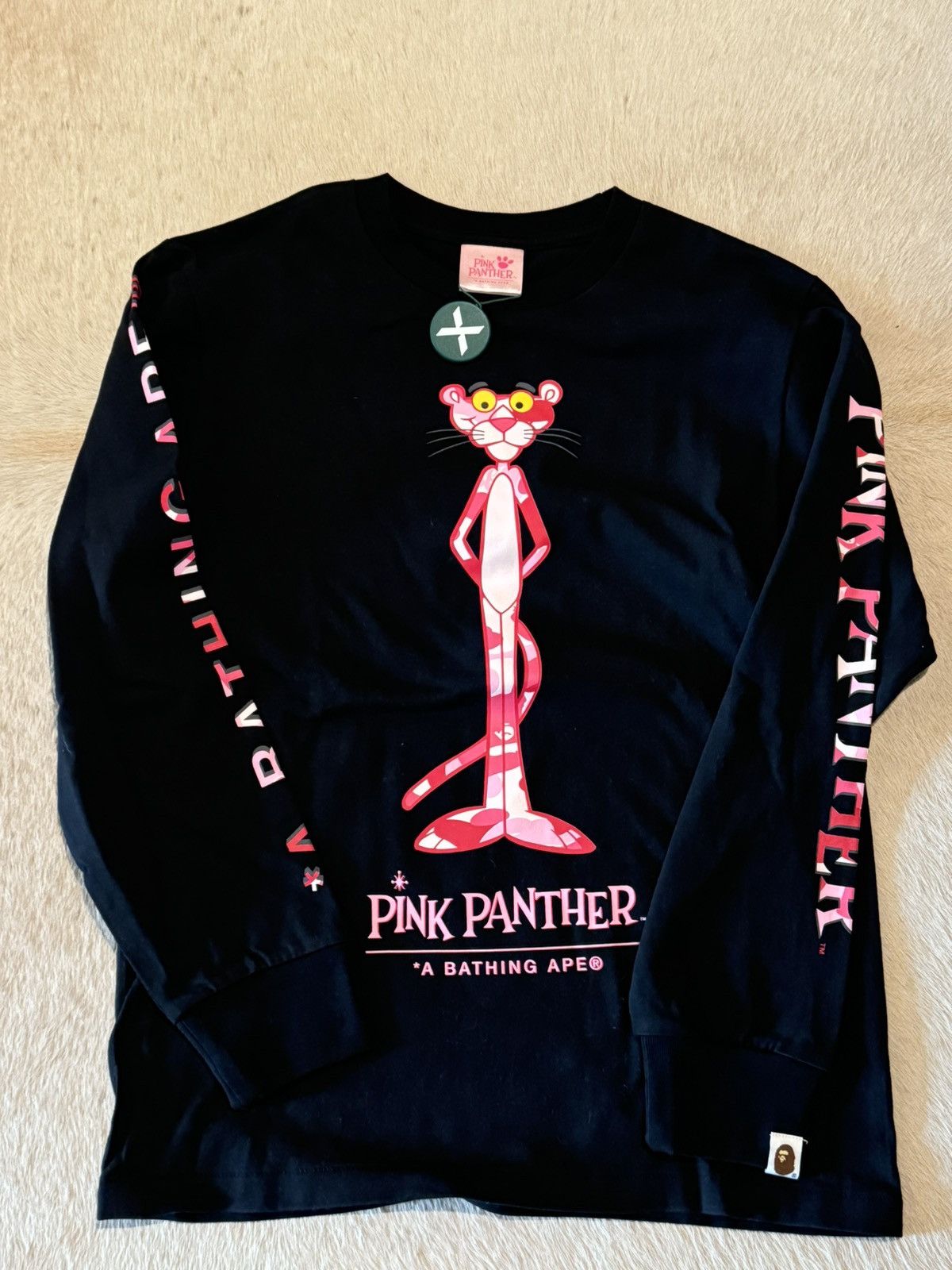 Bape Bape x Pink Panther Long Sleeve Tee Size US S / EU 44-46 / 1 - 1 Thumbnail