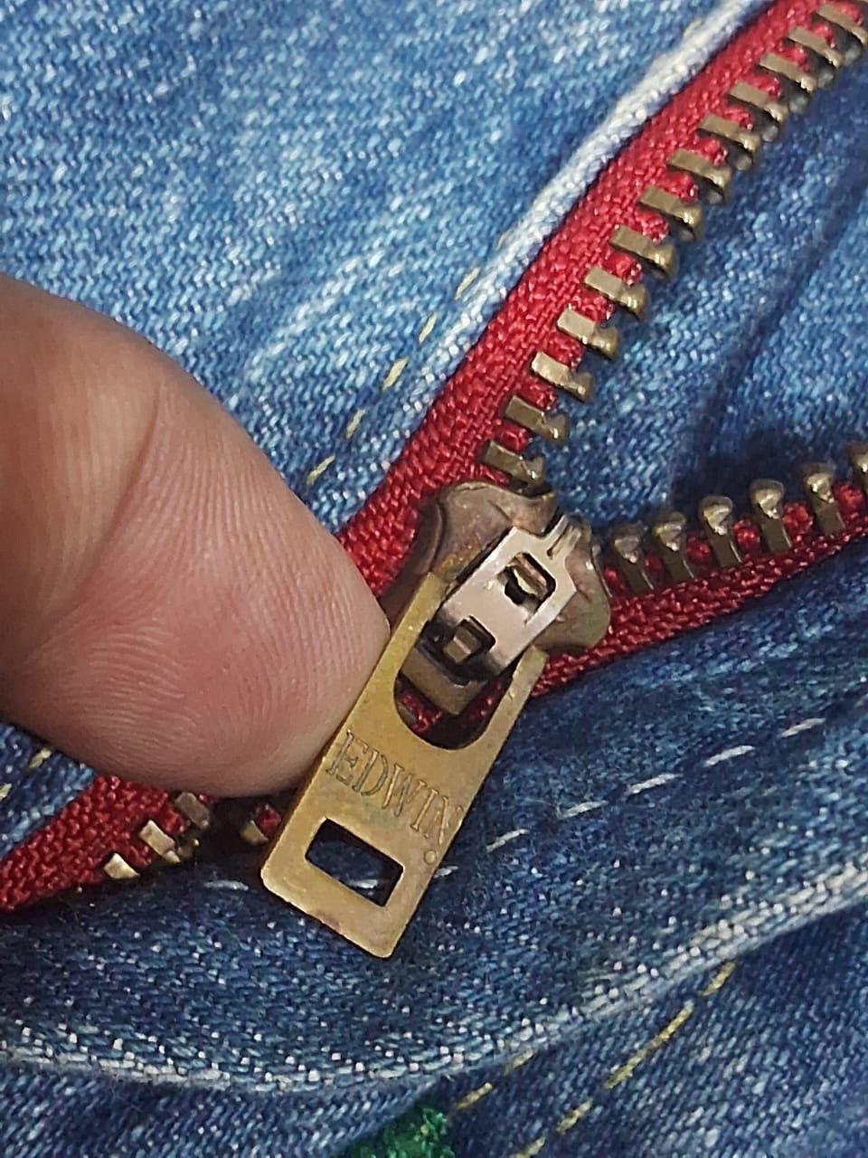 Edwin × Japanese Brand Rare 💥 Distressed Edwin Jeans Size US 34 / EU 50 - 6 Thumbnail