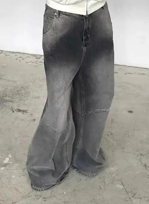 Japanese Brand × Jean High Waist Baggy Washed Denim Jeans Size 30" / US 8 / IT 44 - 2 Thumbnail