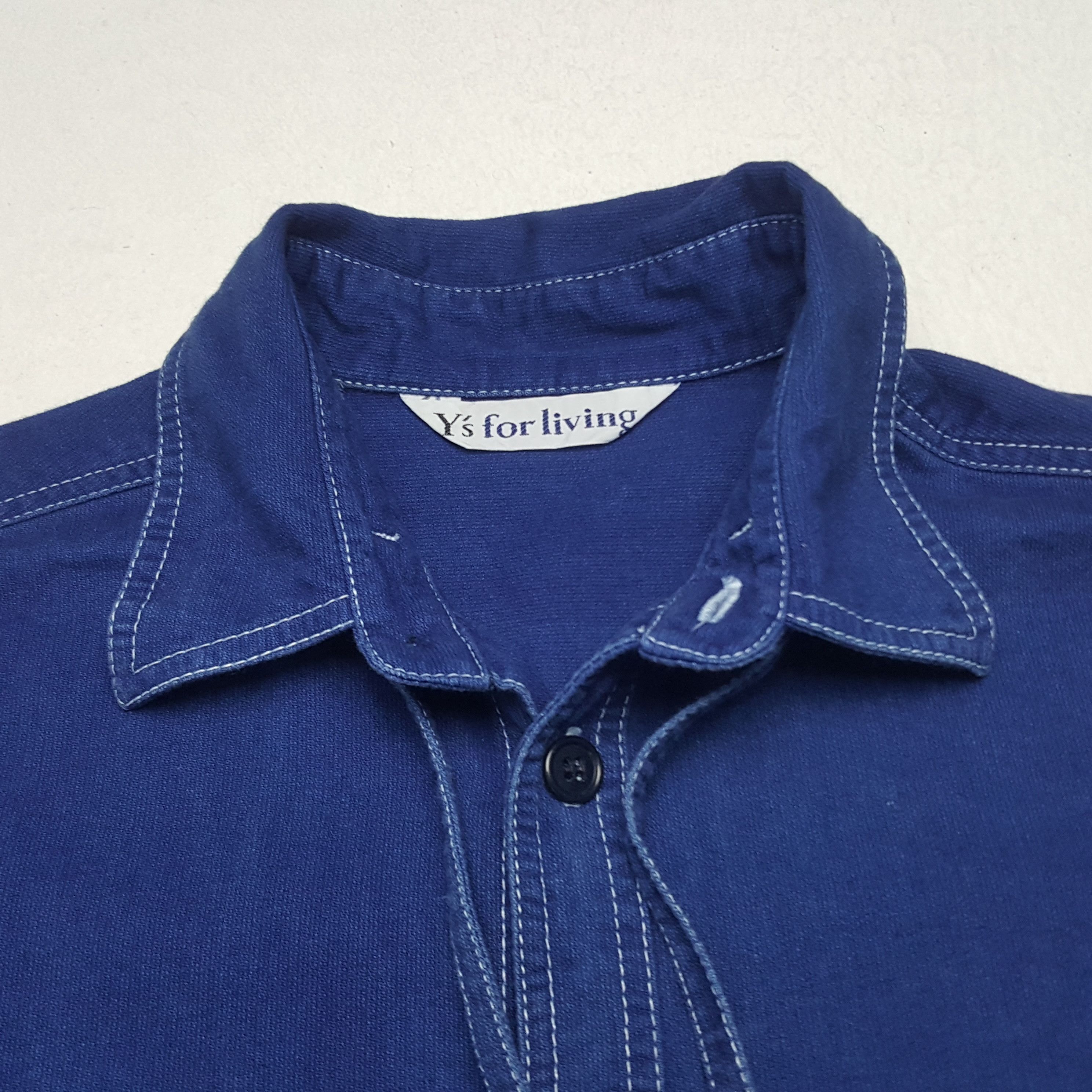 Vintage × Y's × Yohji Yamamoto Vintage Y's For Living by Yohji Yamamoto Denim Jacket Size US XL / EU 56 / 4 - 4 Thumbnail