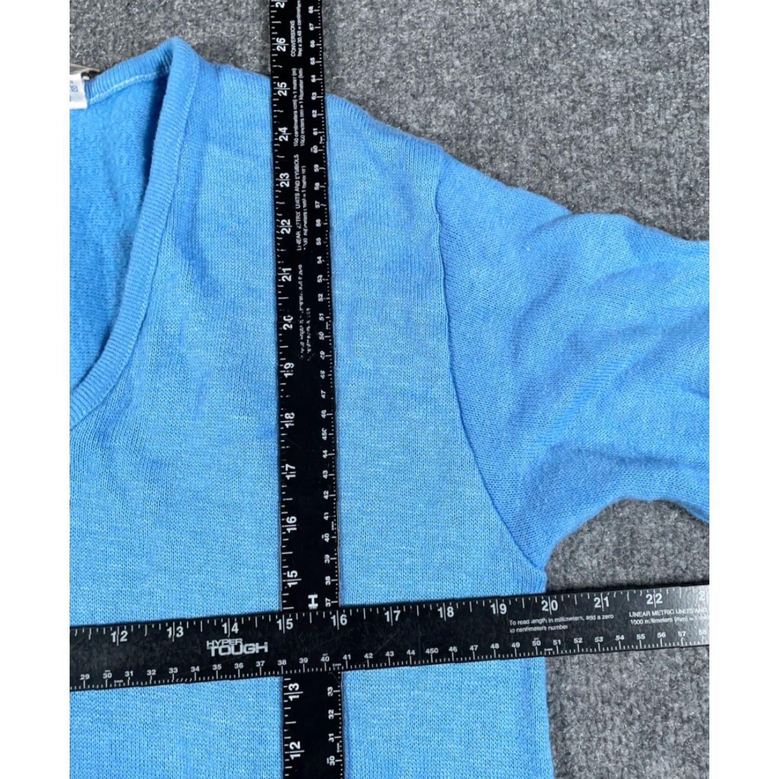 Soffe VTG Soffe V-Neck Sweater Pullover Mens Large Light Blue 80s 90s Preppy Retro Lightweight USA Made Size US L / EU 52-54 / 3 - 5 Thumbnail