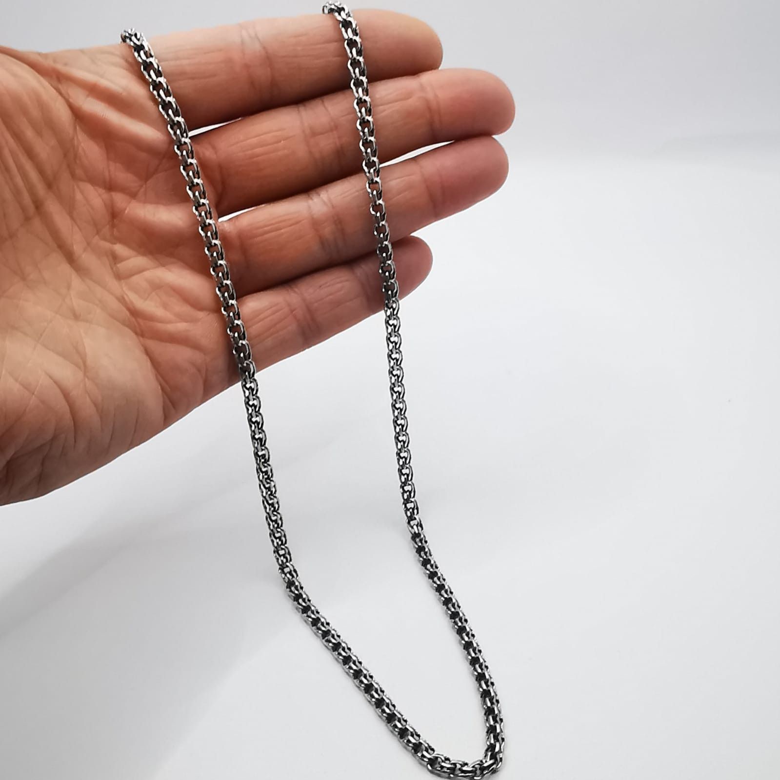 Vintage Vintage Statement Jewelry Chain 925 Sterling Silver 21,09g Size ONE SIZE - 4 Thumbnail