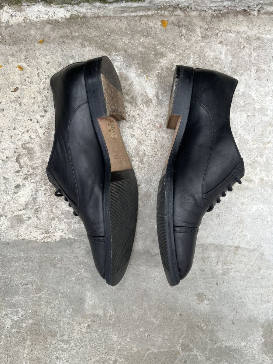 Manolo Blahnik × Vintage Manolo Blahnik handmade leather oxfords Size US 7 / IT 37 - 7 Thumbnail