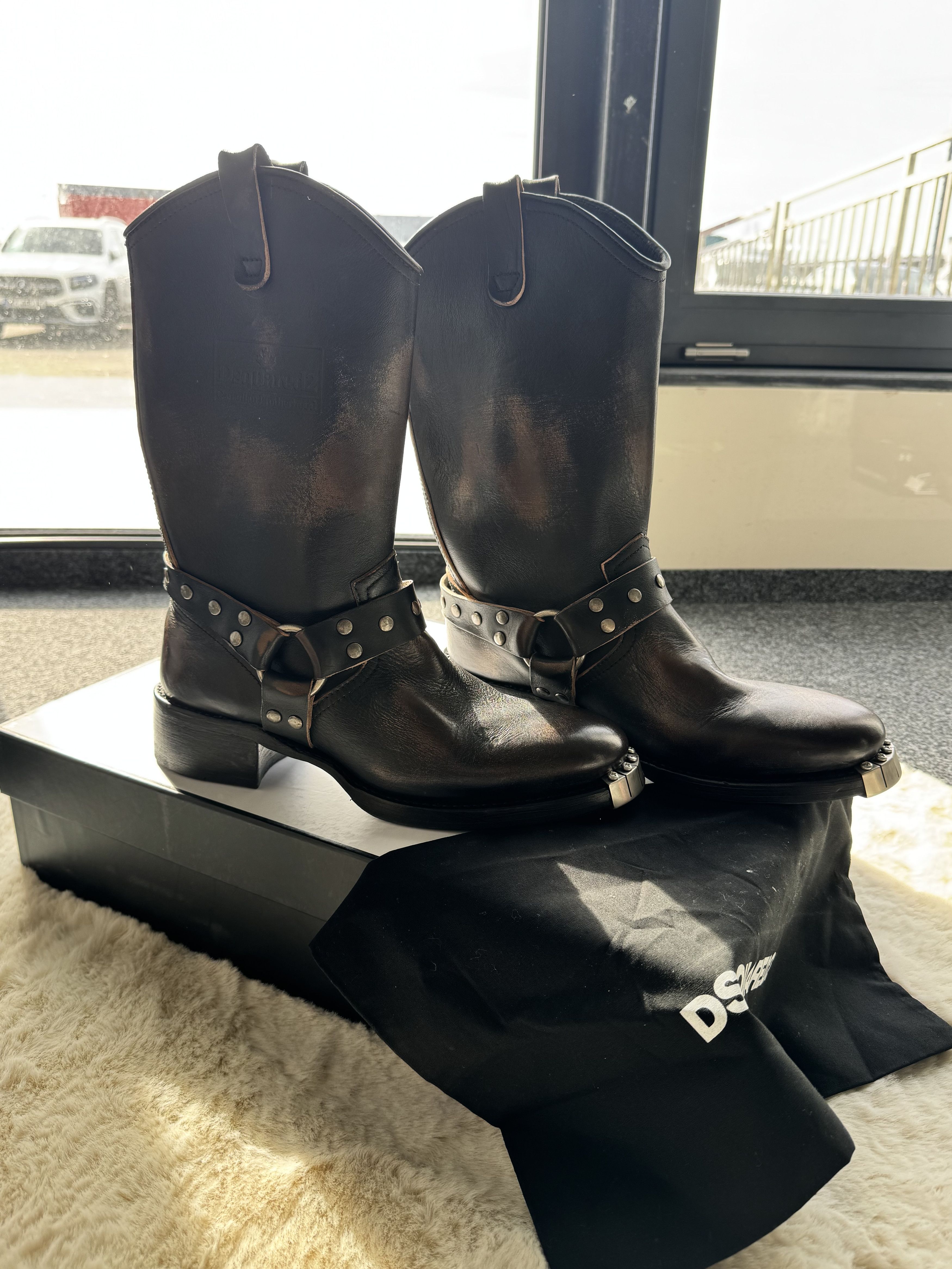 Dsquared2 Dsquared leather brown cowboy boots 44 Size US 11 / EU 44 - 9 Thumbnail