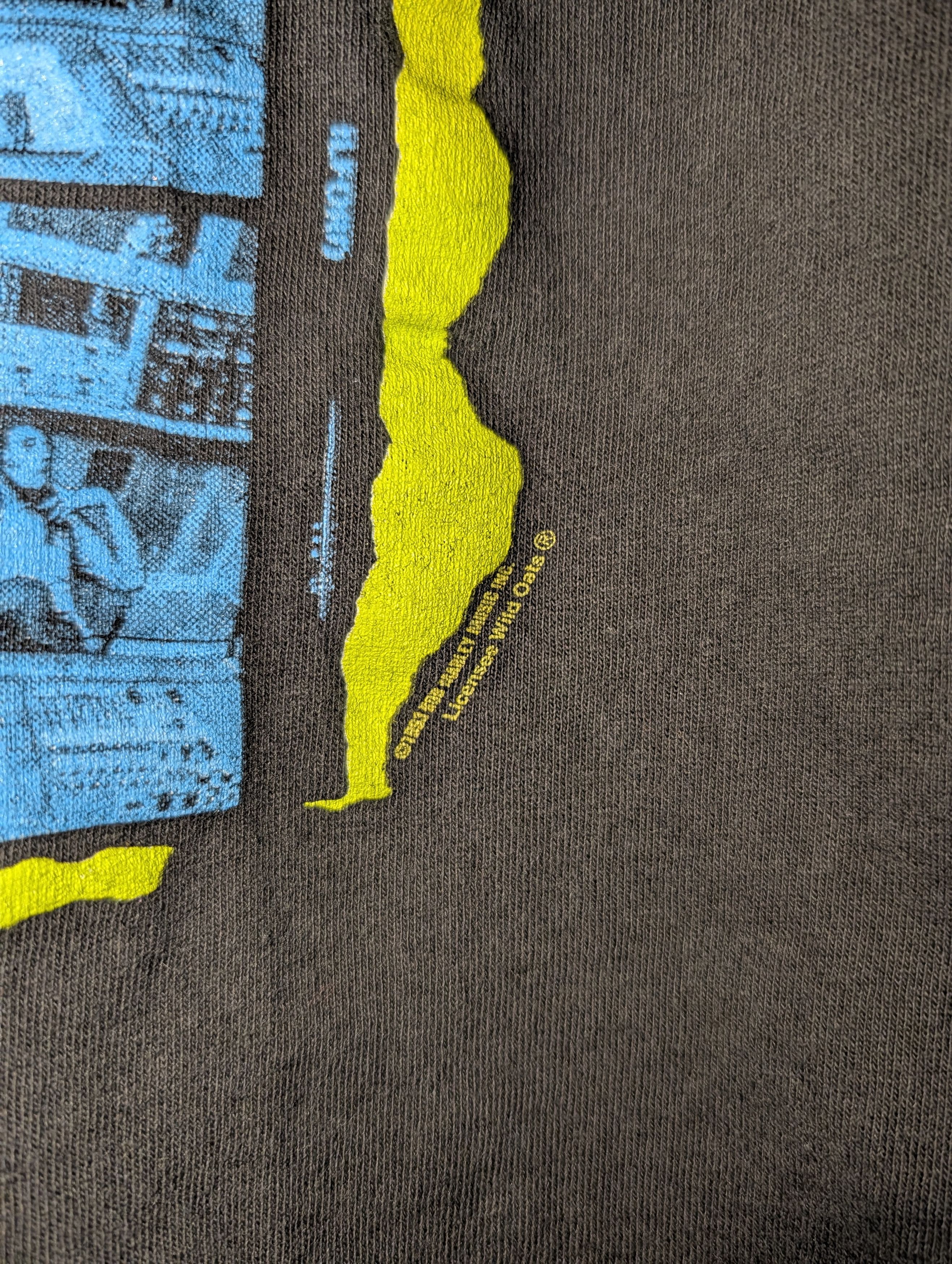 Bob Marley Vintage 1993 Bob Marley Wild and Oats Black Large T-Shirt Size US L / EU 52-54 / 3 - 4 Thumbnail
