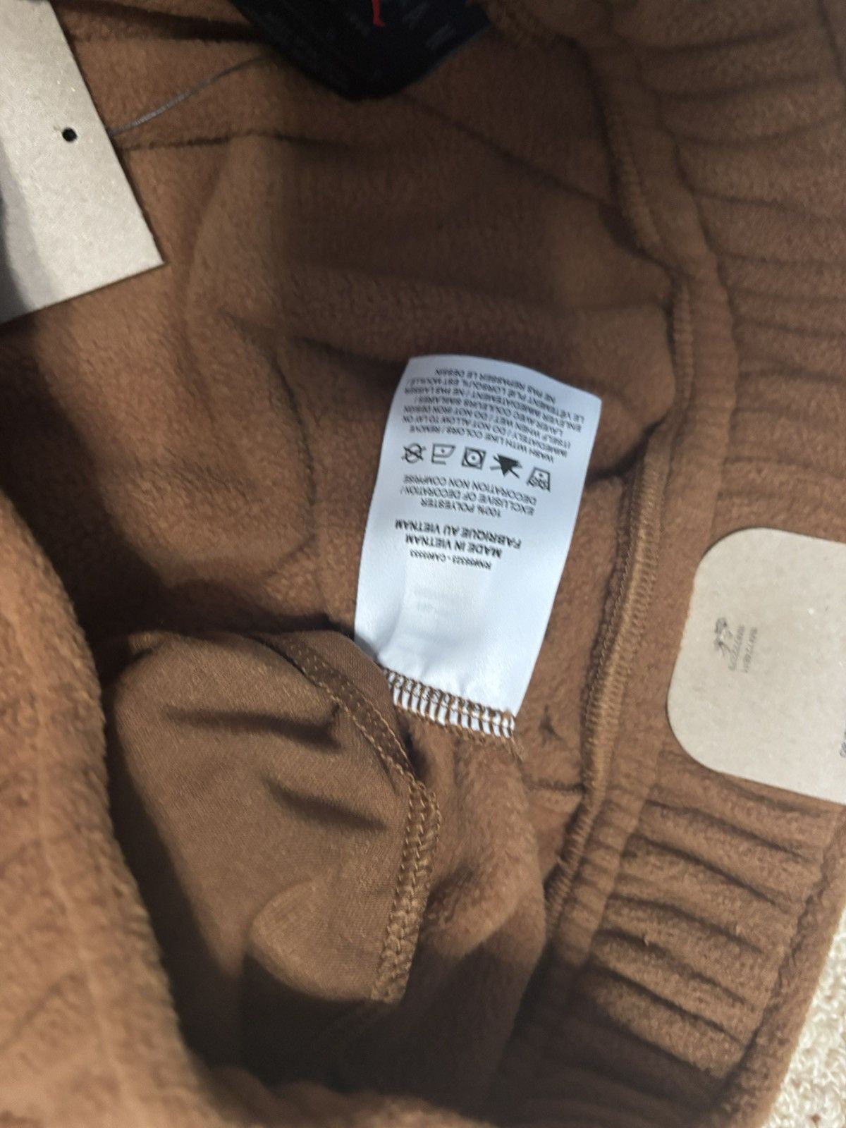 Nike Jordan Essentials Statement Fleece Sweatpants Archaeo Brown Size US 36 / EU 52 - 7 Thumbnail