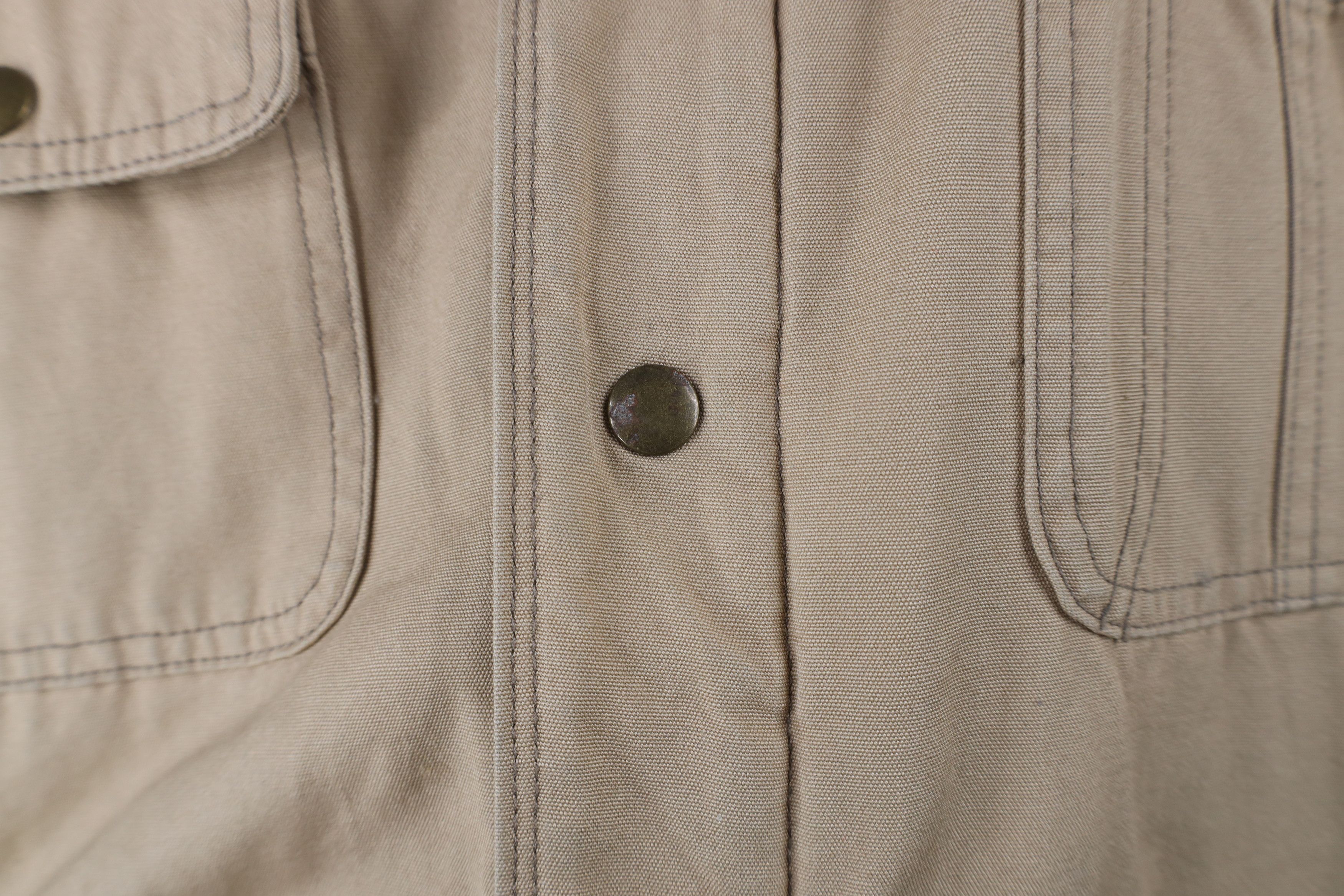 Vintage Vintage 90s Streetwear Corduroy Quilted Chore Jacket Beige Size US XXL / EU 58 / 5 - 4 Thumbnail