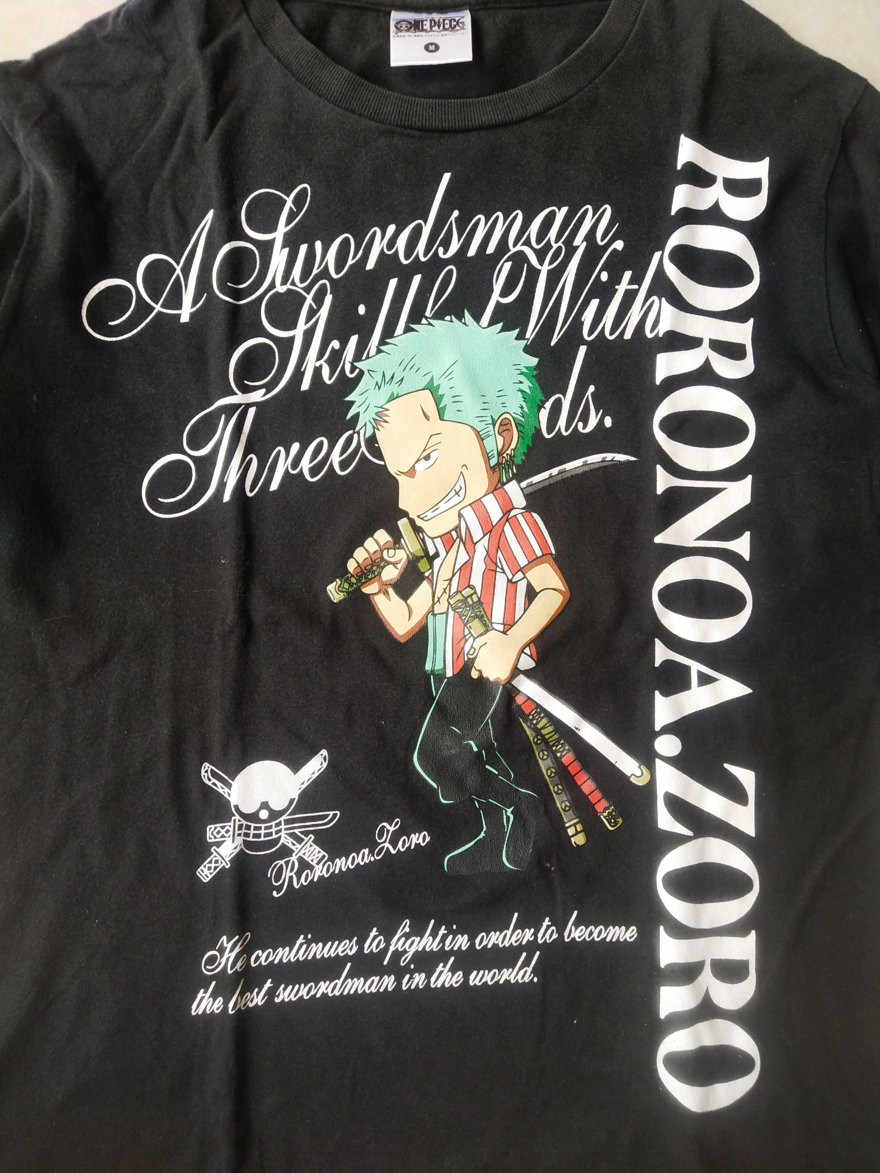 One Piece One Piece Roronoa Zoro Swordsman Art Anime L/S Tee Size US S / EU 44-46 / 1 - 2 Thumbnail