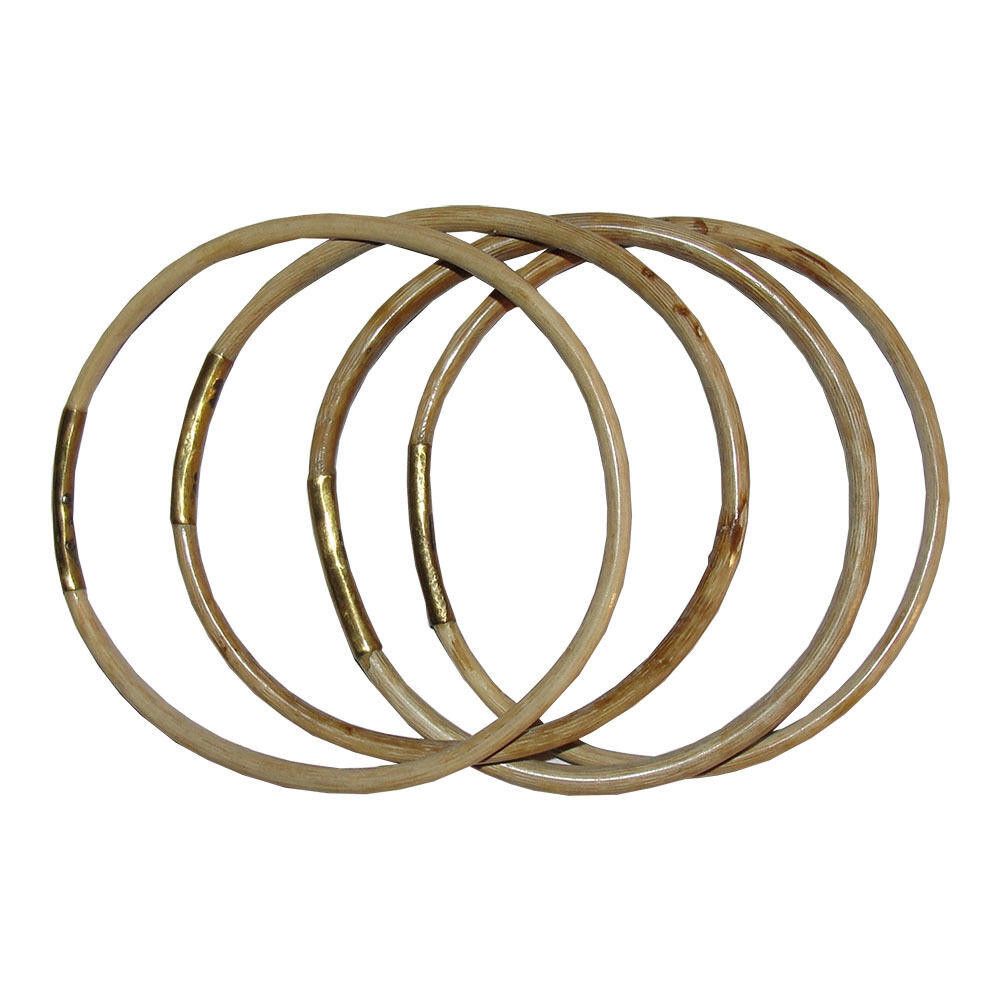 Designer Golden Coral Bangle Set of 4 Size ONE SIZE - 4 Thumbnail