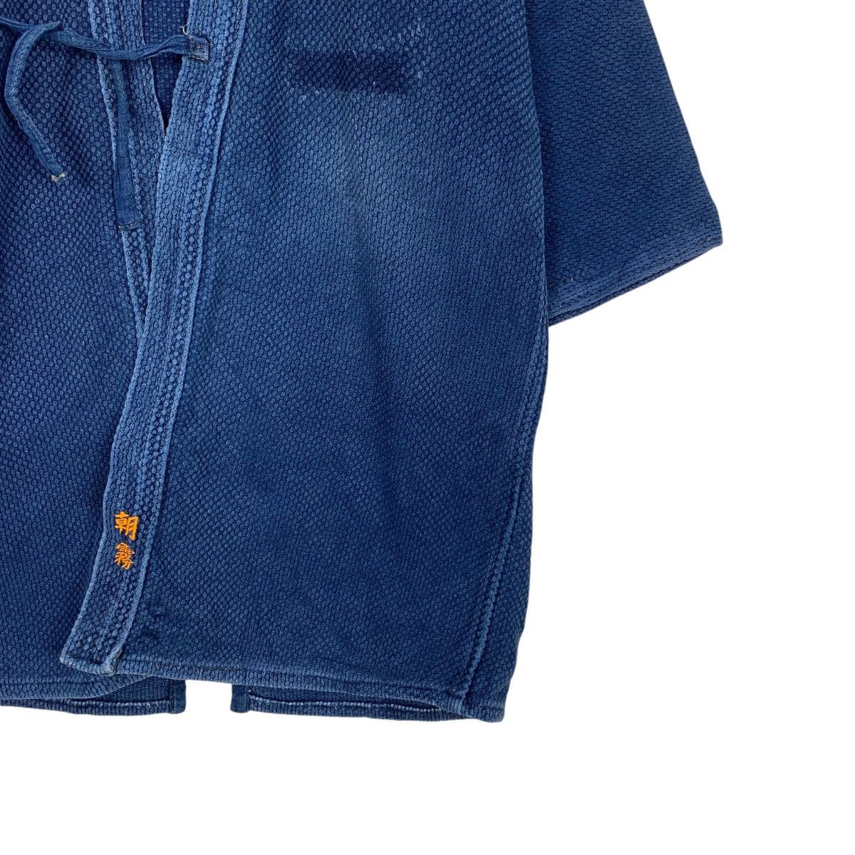 Vintage Indigo Sashiko Thick Weave Kimono Hanten Jacket #3566-C163 Size US M / EU 48-50 / 2 - 5 Thumbnail